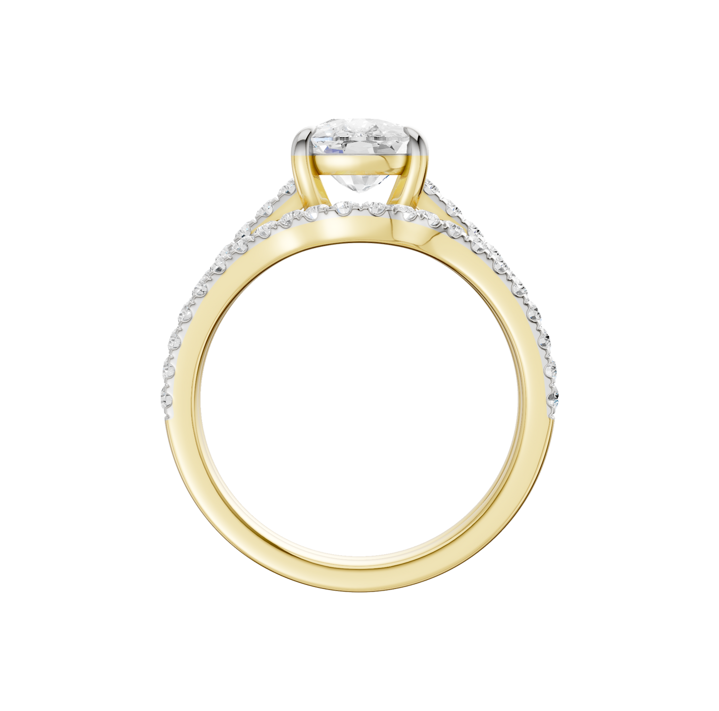 2.50ct Elongated Cushion Certified Lab Diamond Ring