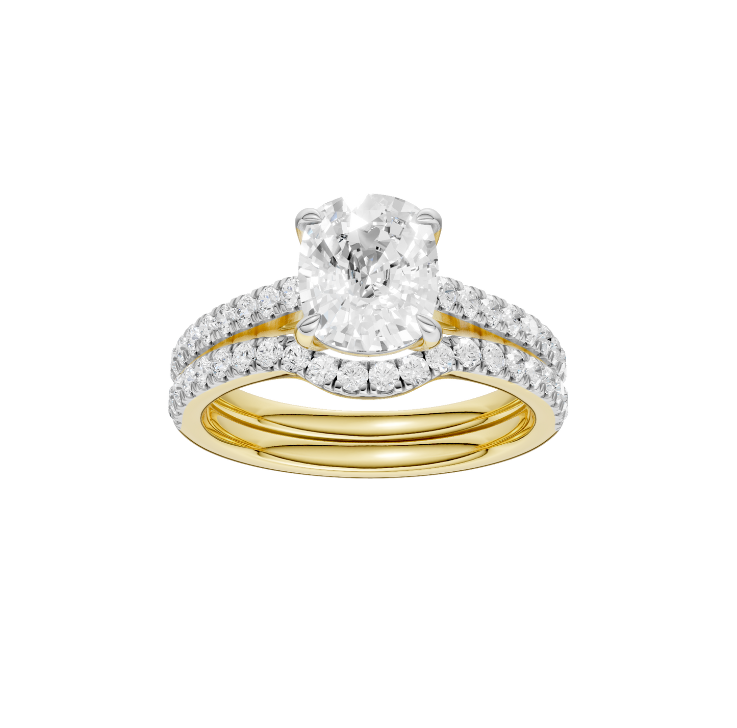 2.50ct Elongated Cushion Certified Lab Diamond Ring