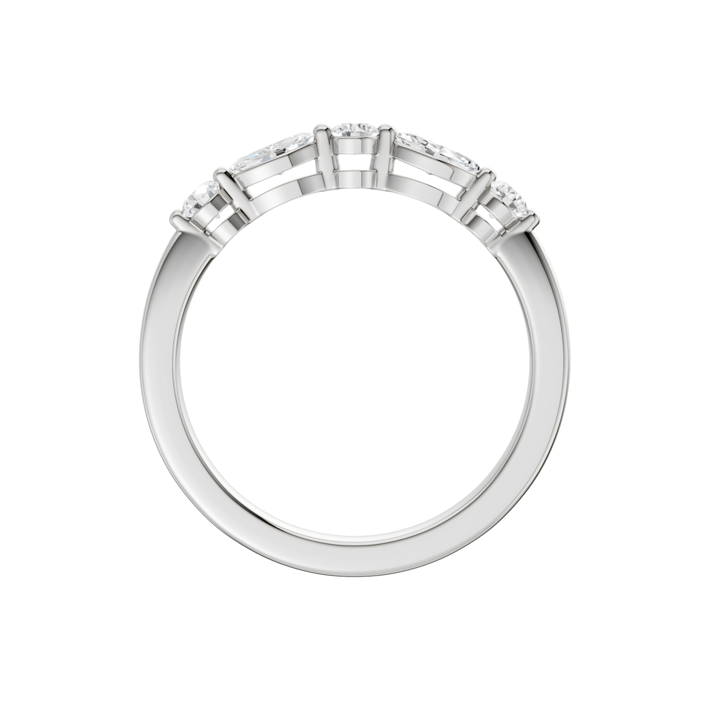 0.33ct Round & Marquise Certified Lab Diamond Ring