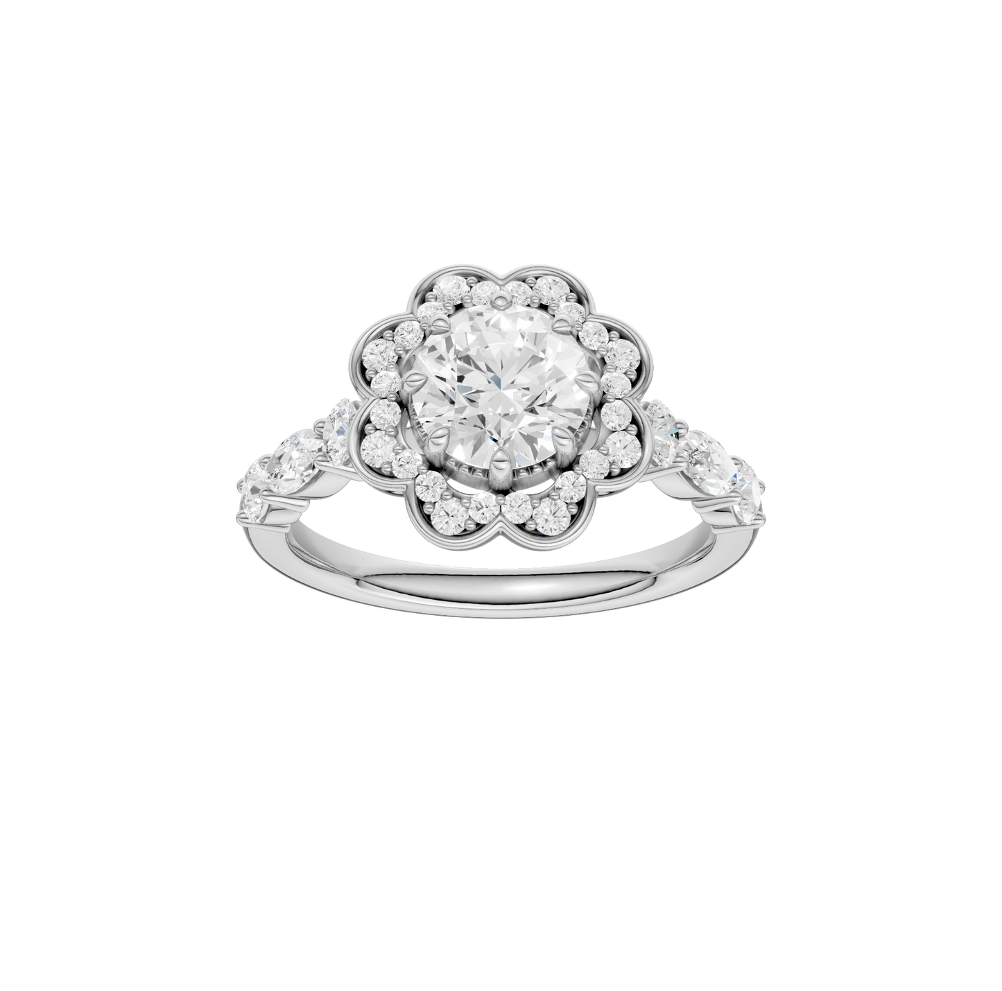 1.60ct Round Certified Lab Diamond Ring