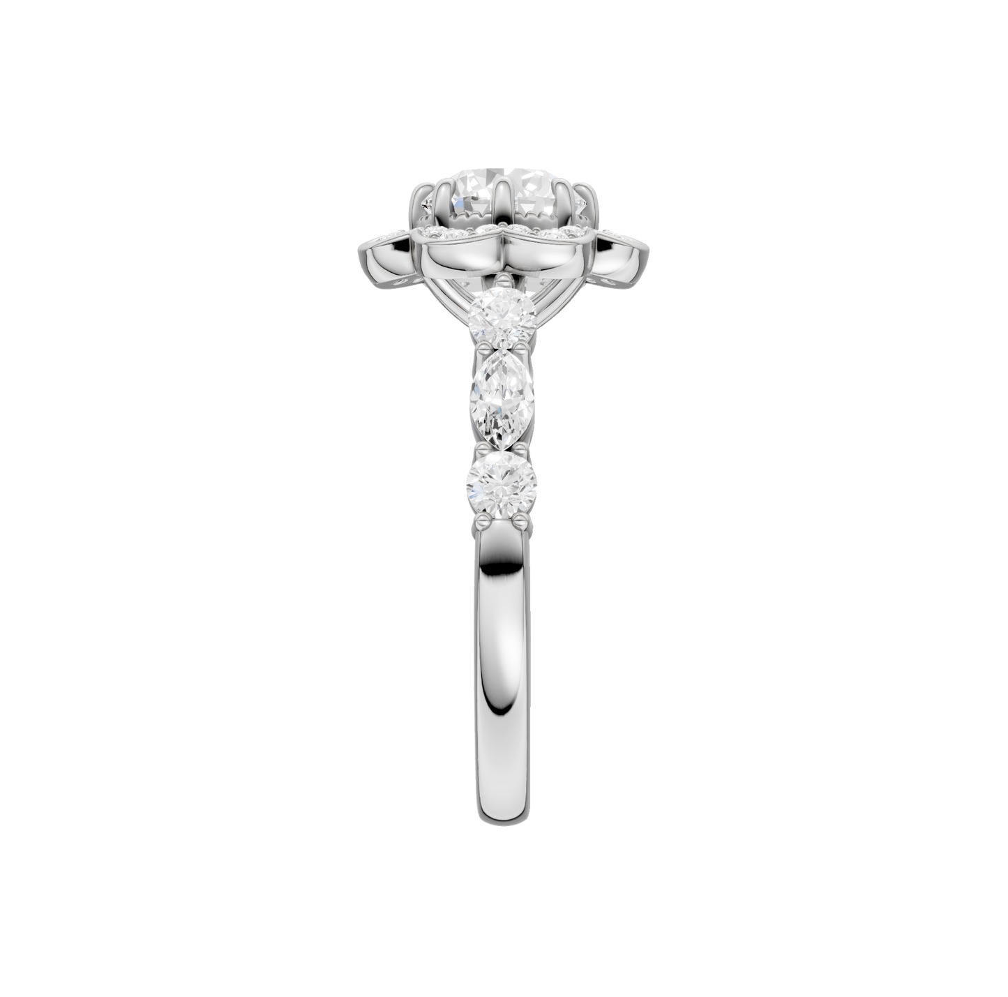 1.60ct Round Certified Lab Diamond Ring