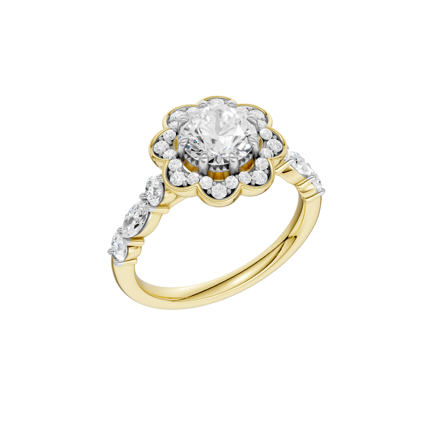 1.60ct Round Certified Lab Diamond Ring
