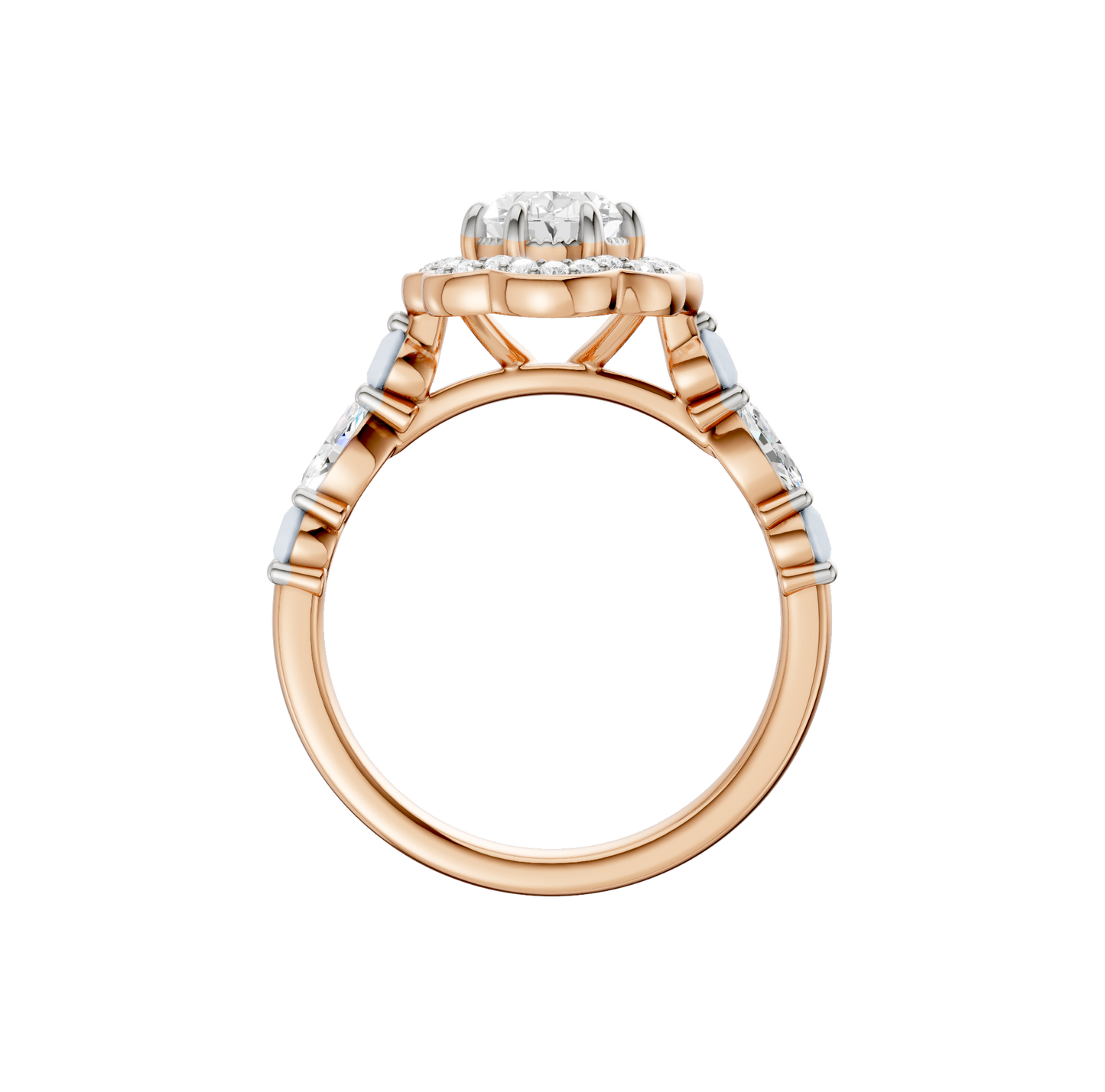 1.60ct Oval Certified Lab Diamond Ring