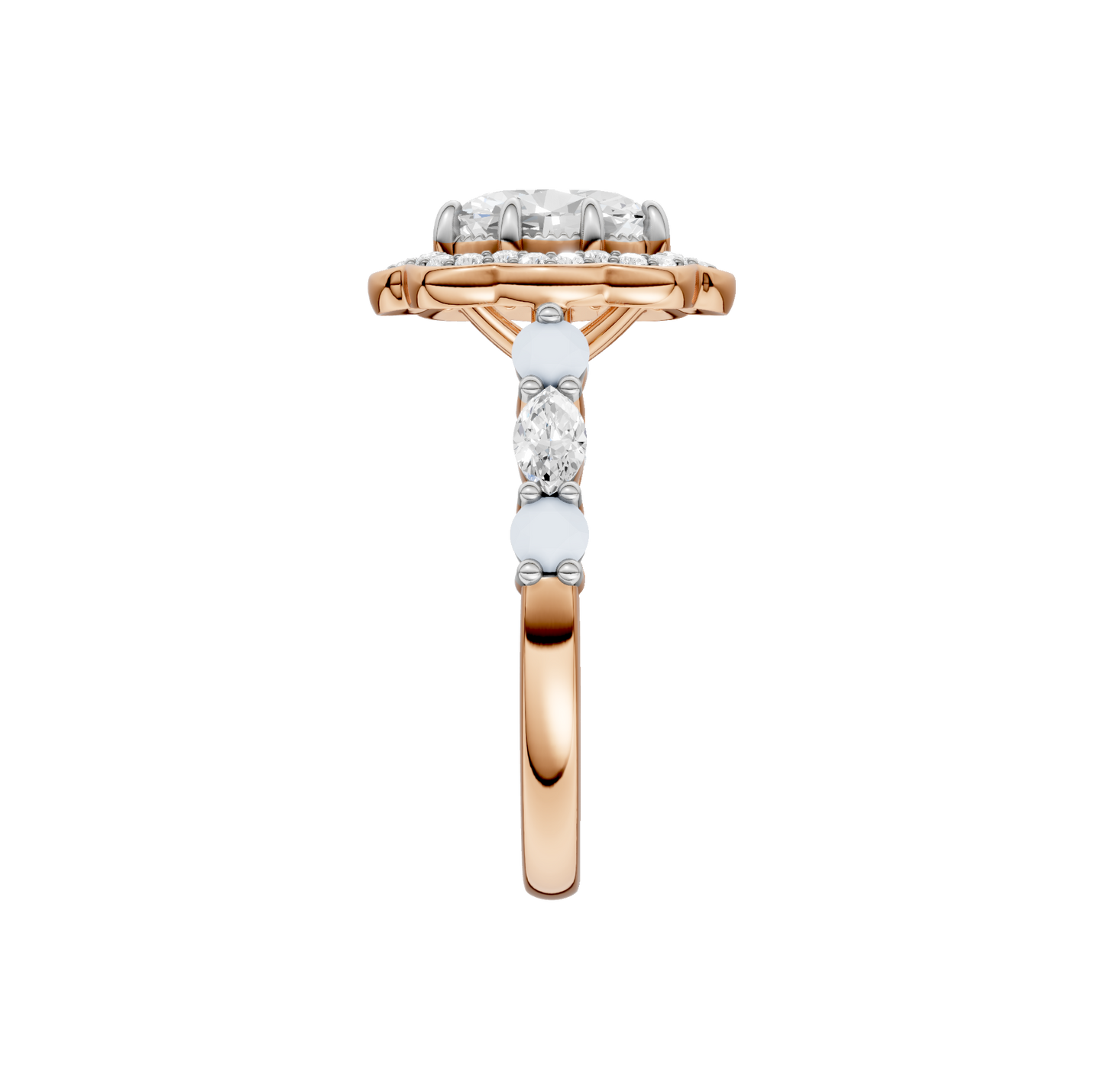 1.60ct Oval Certified Lab Diamond Ring
