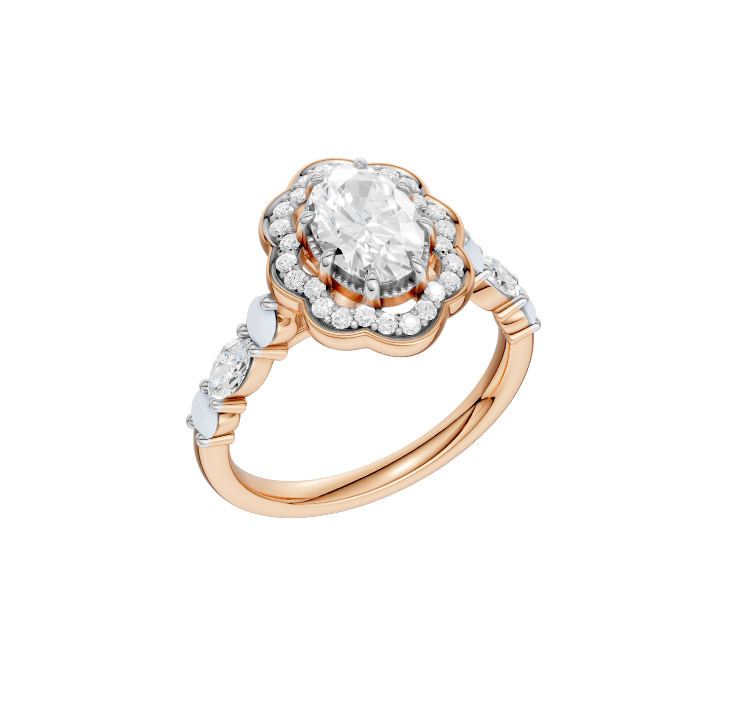 1.60ct Oval Certified Lab Diamond Ring