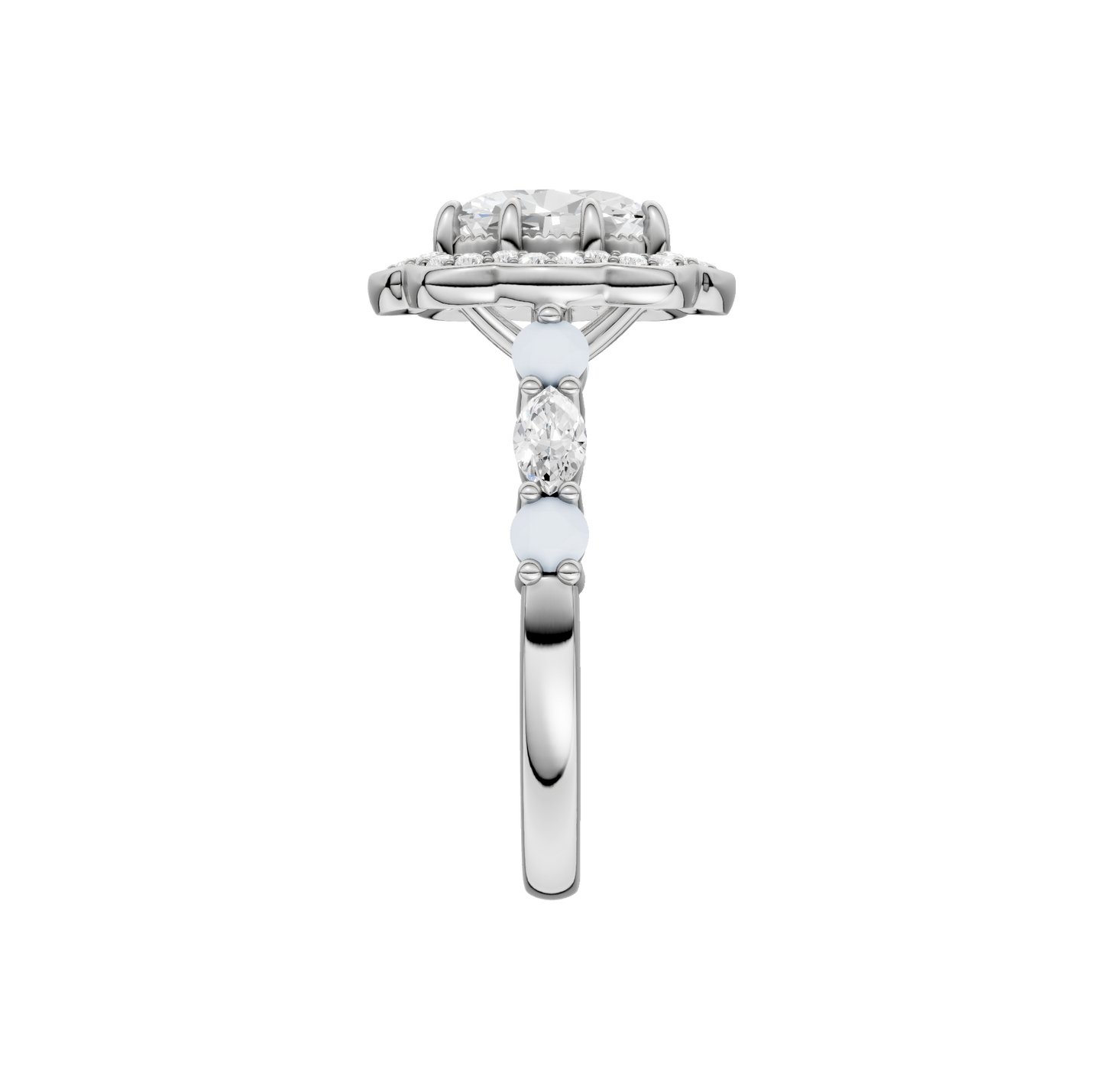 1.60ct Oval Certified Lab Diamond Ring