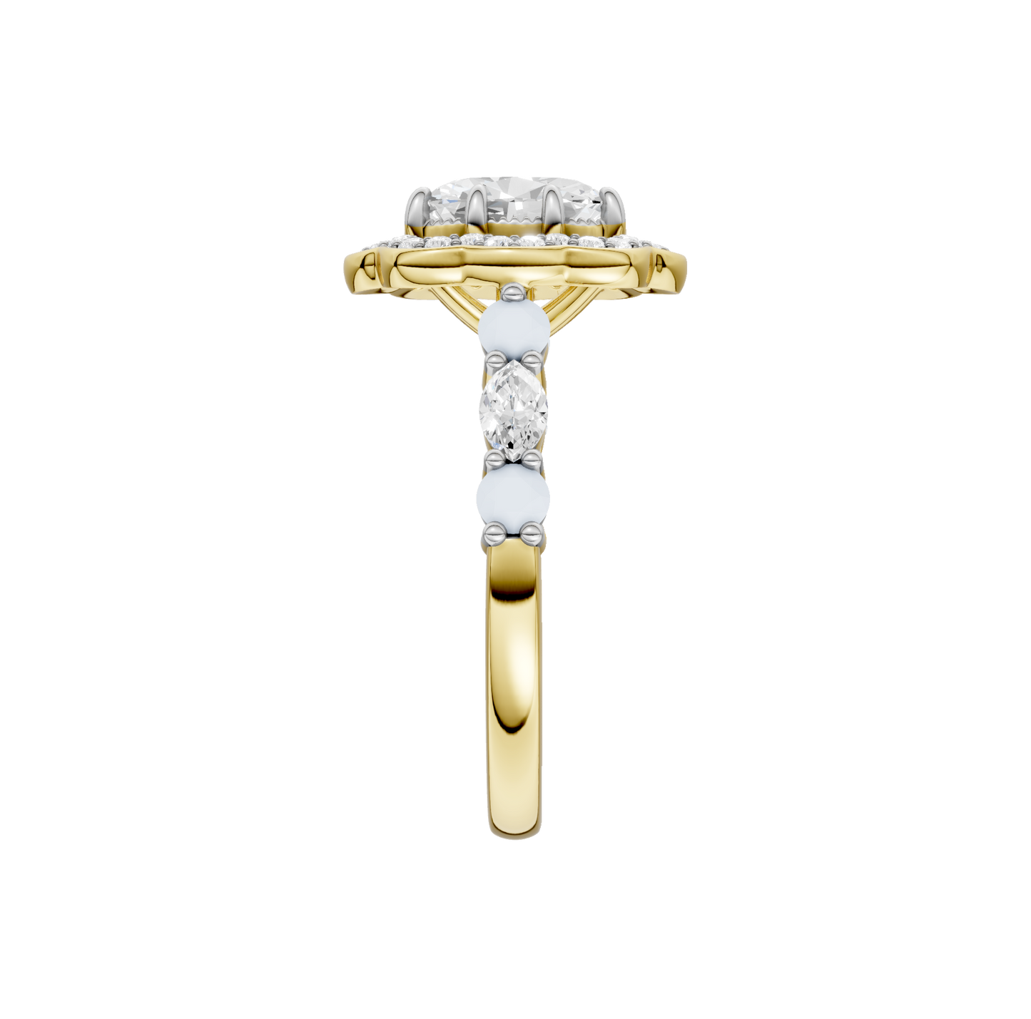 1.60ct Oval Certified Lab Diamond Ring