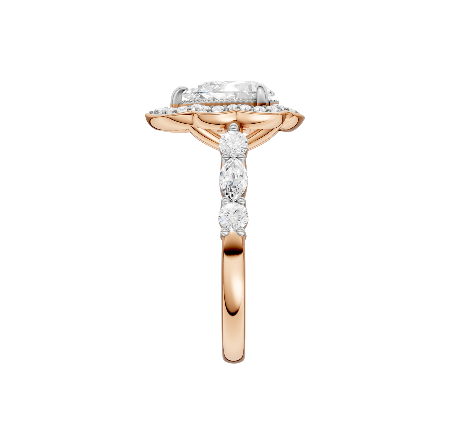1.60ct Pear Certified Lab Diamond Ring