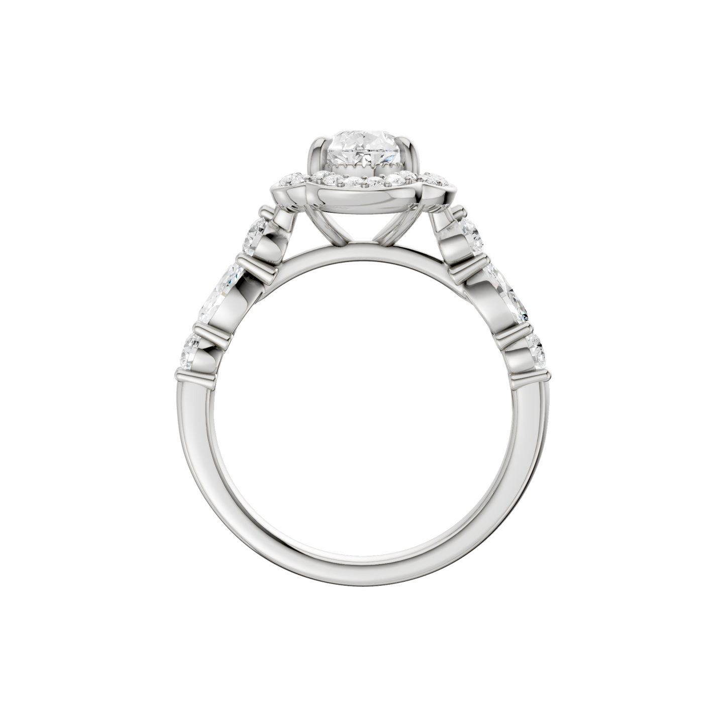 1.60ct Pear Certified Lab Diamond Ring