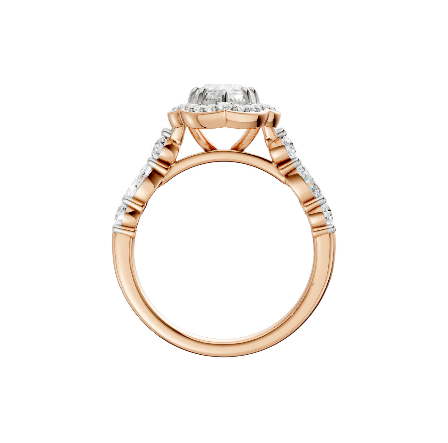 1.60ct Marquise Certified Lab Diamond Ring