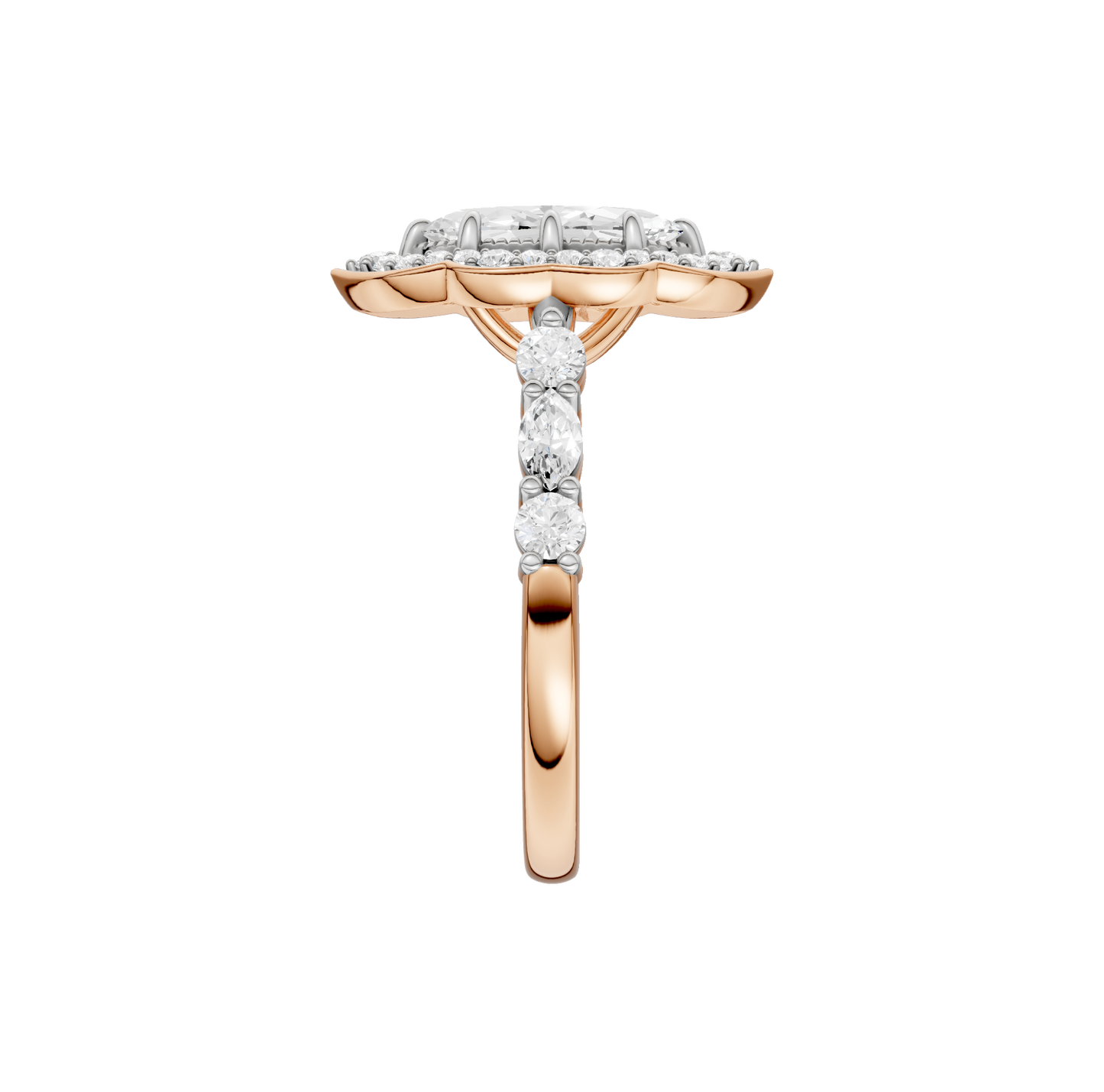 1.60ct Marquise Certified Lab Diamond Ring