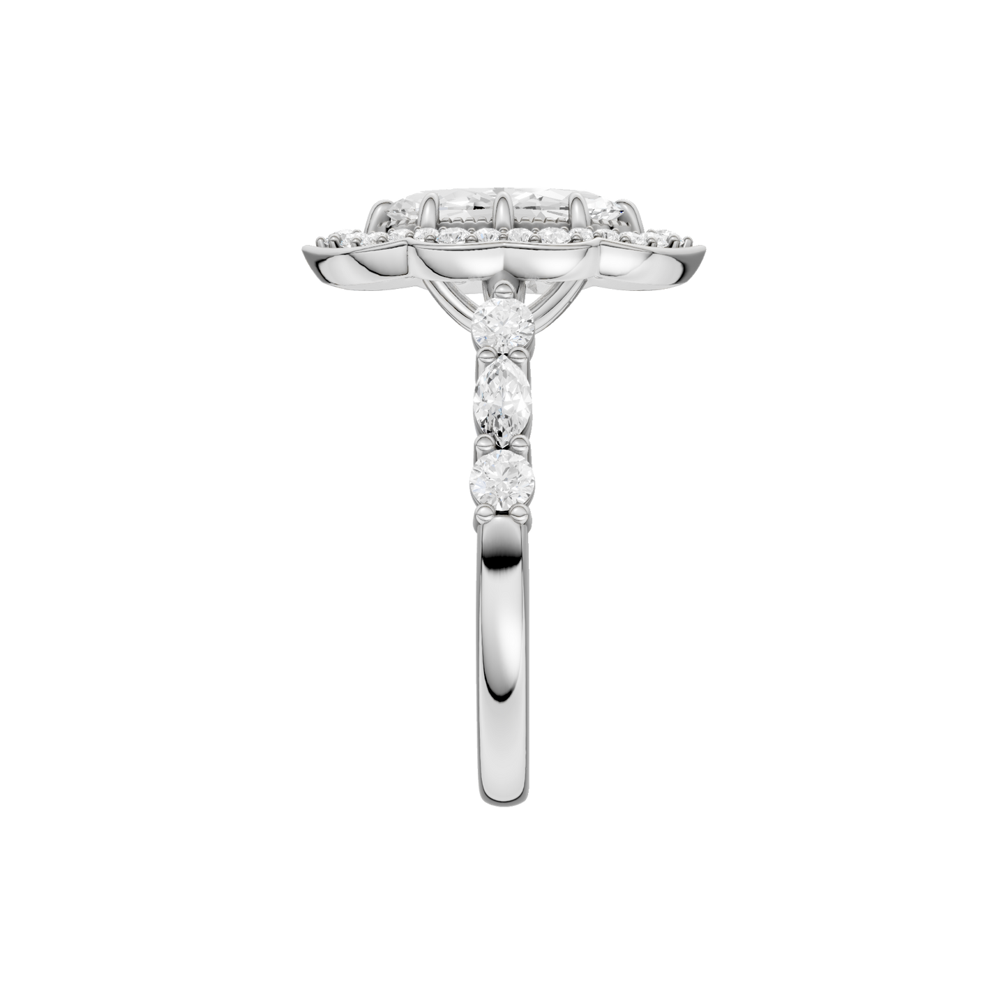 1.60ct Marquise Certified Lab Diamond Ring