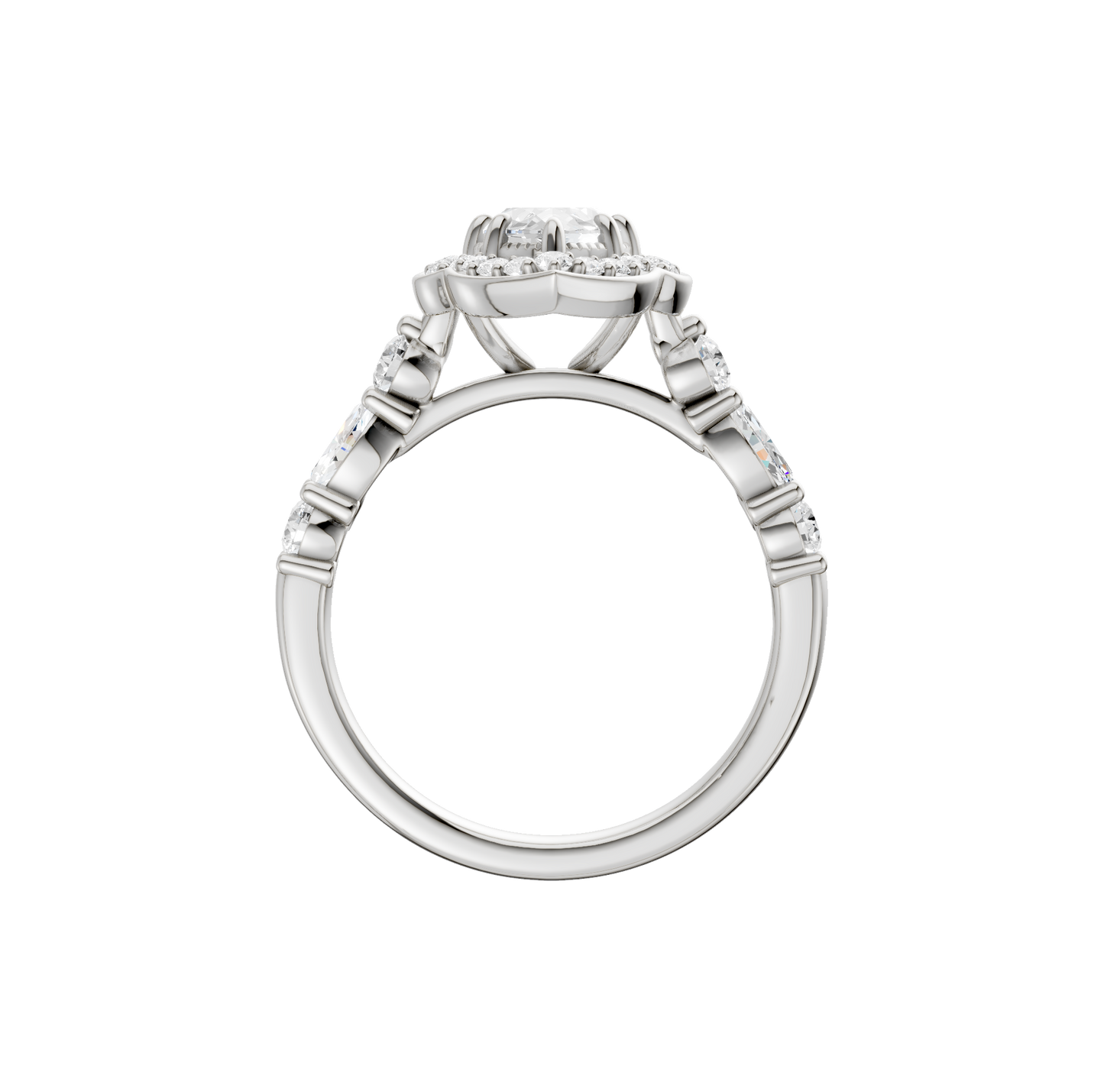 1.60ct Marquise Certified Lab Diamond Ring