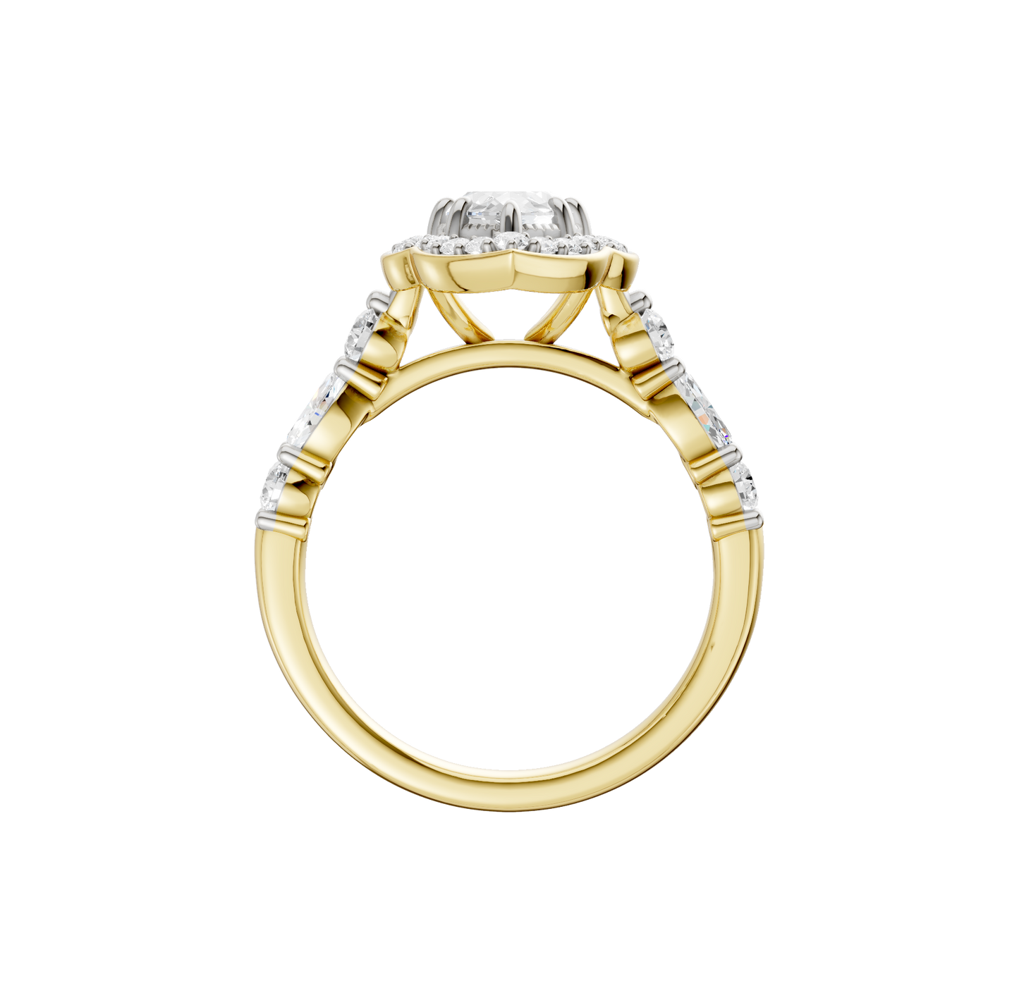 1.60ct Marquise Certified Lab Diamond Ring