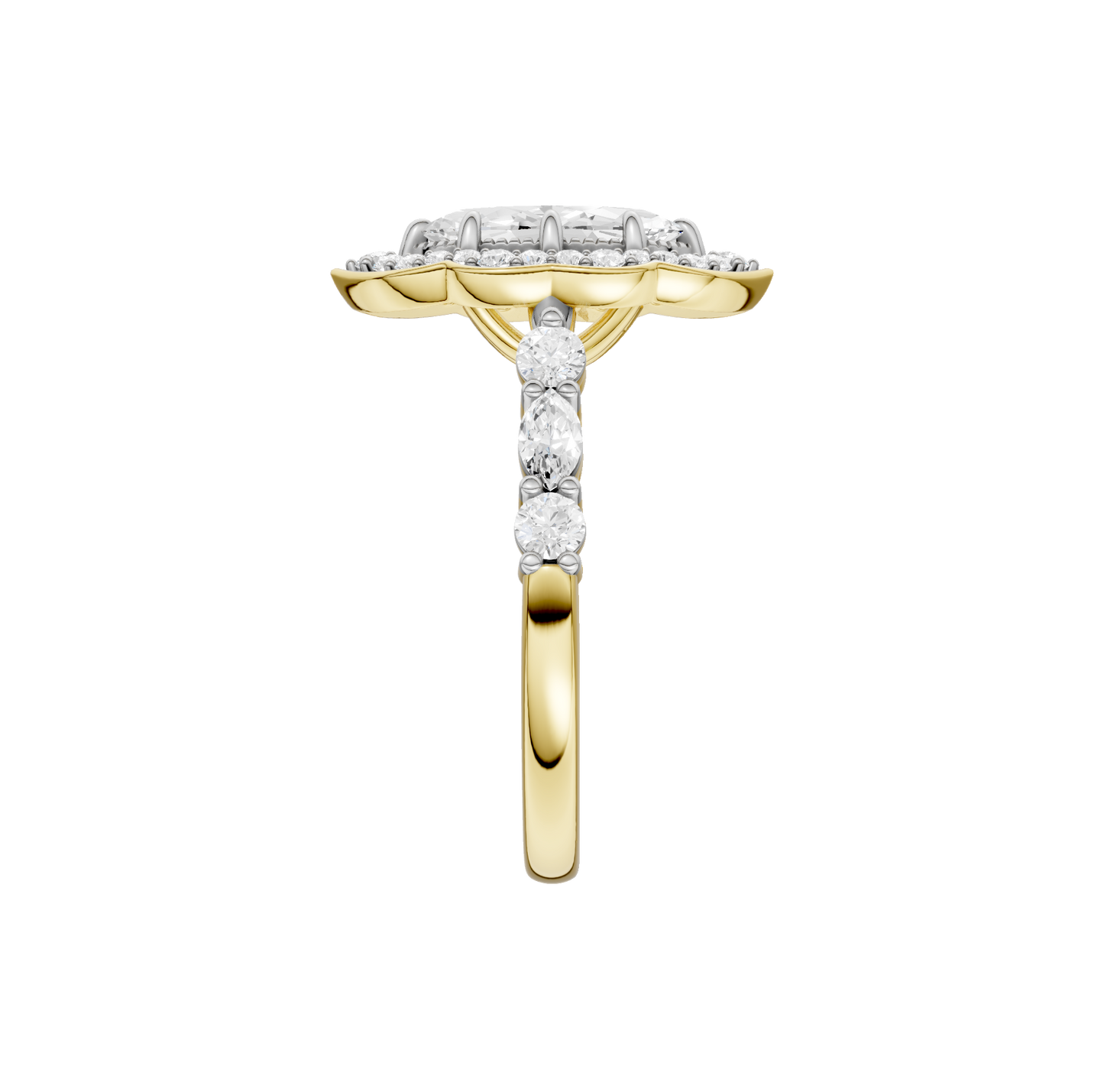 1.60ct Marquise Certified Lab Diamond Ring