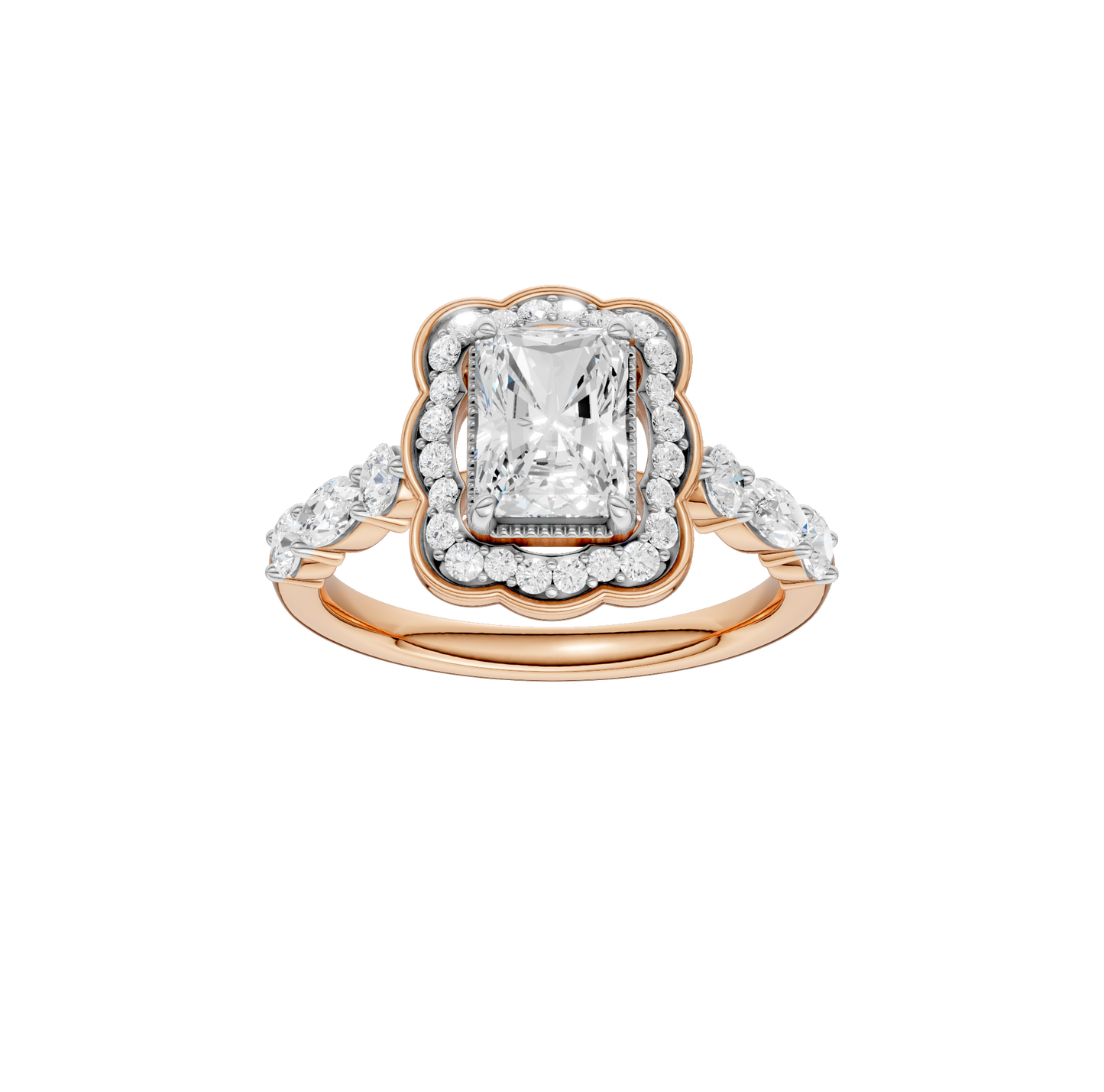 1.60ct Radiant Certified Lab Diamond Ring