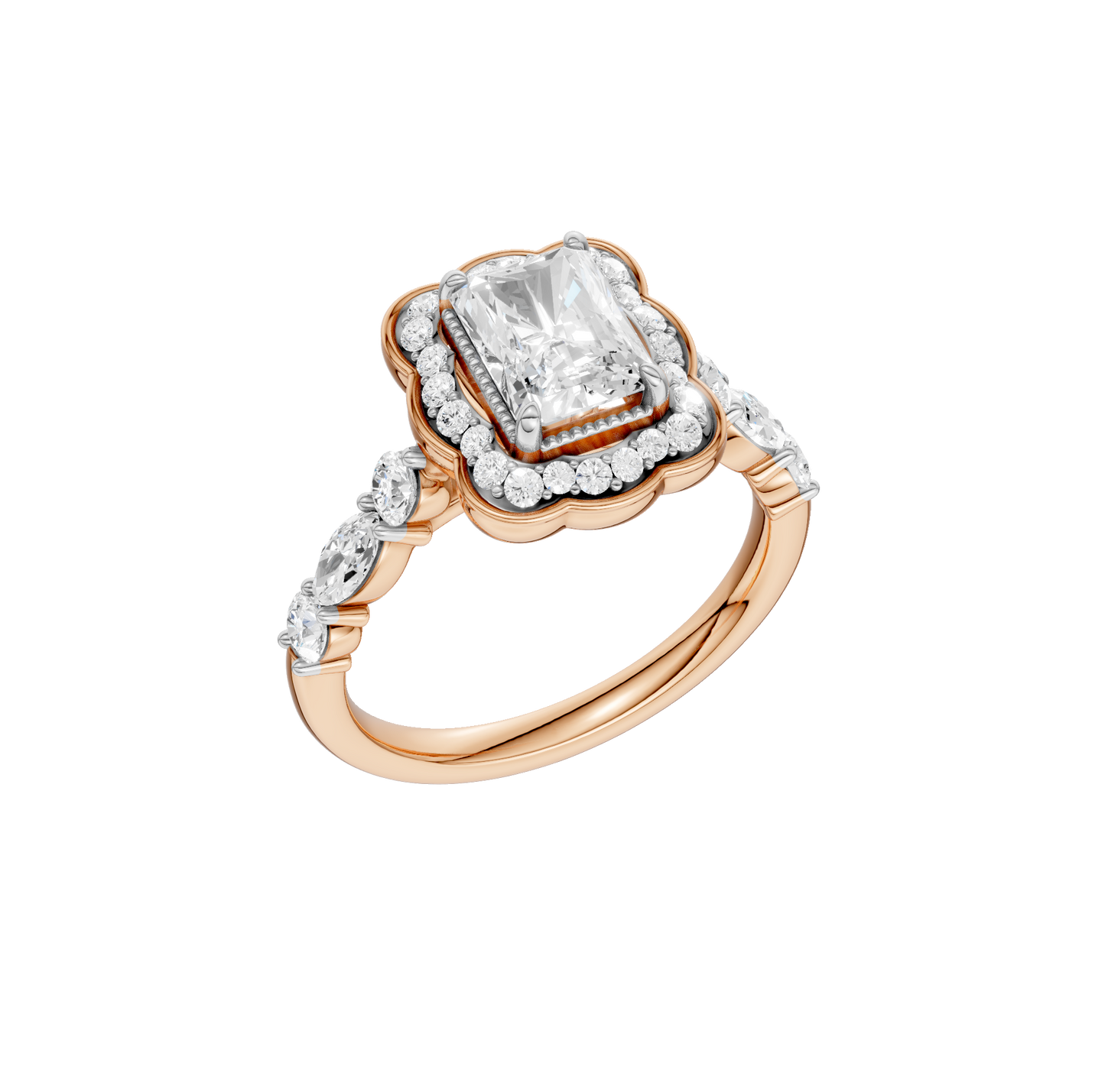 1.60ct Radiant Certified Lab Diamond Ring