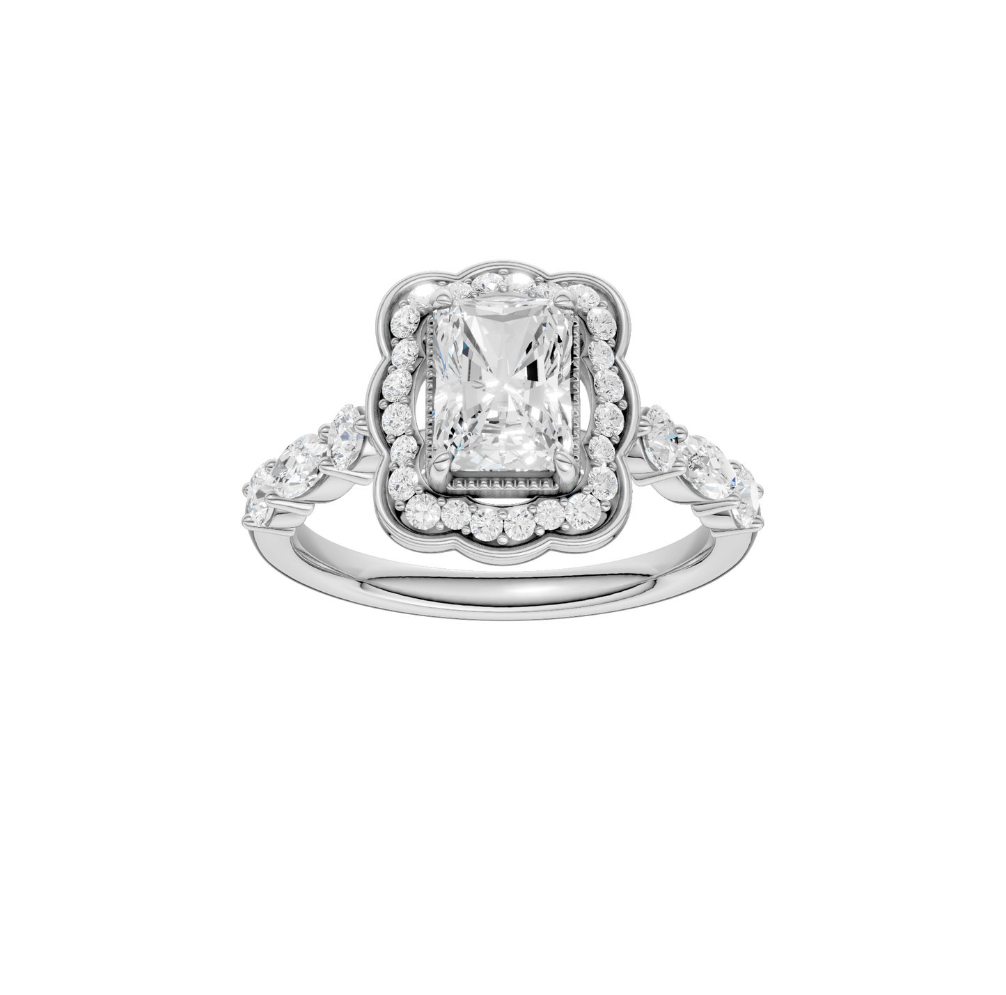 1.60ct Radiant Certified Lab Diamond Ring
