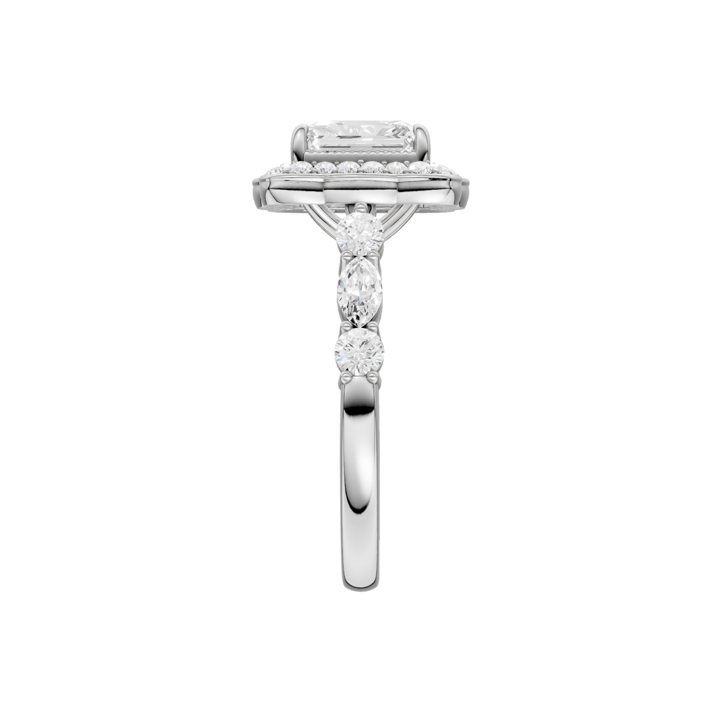 1.60ct Radiant Certified Lab Diamond Ring