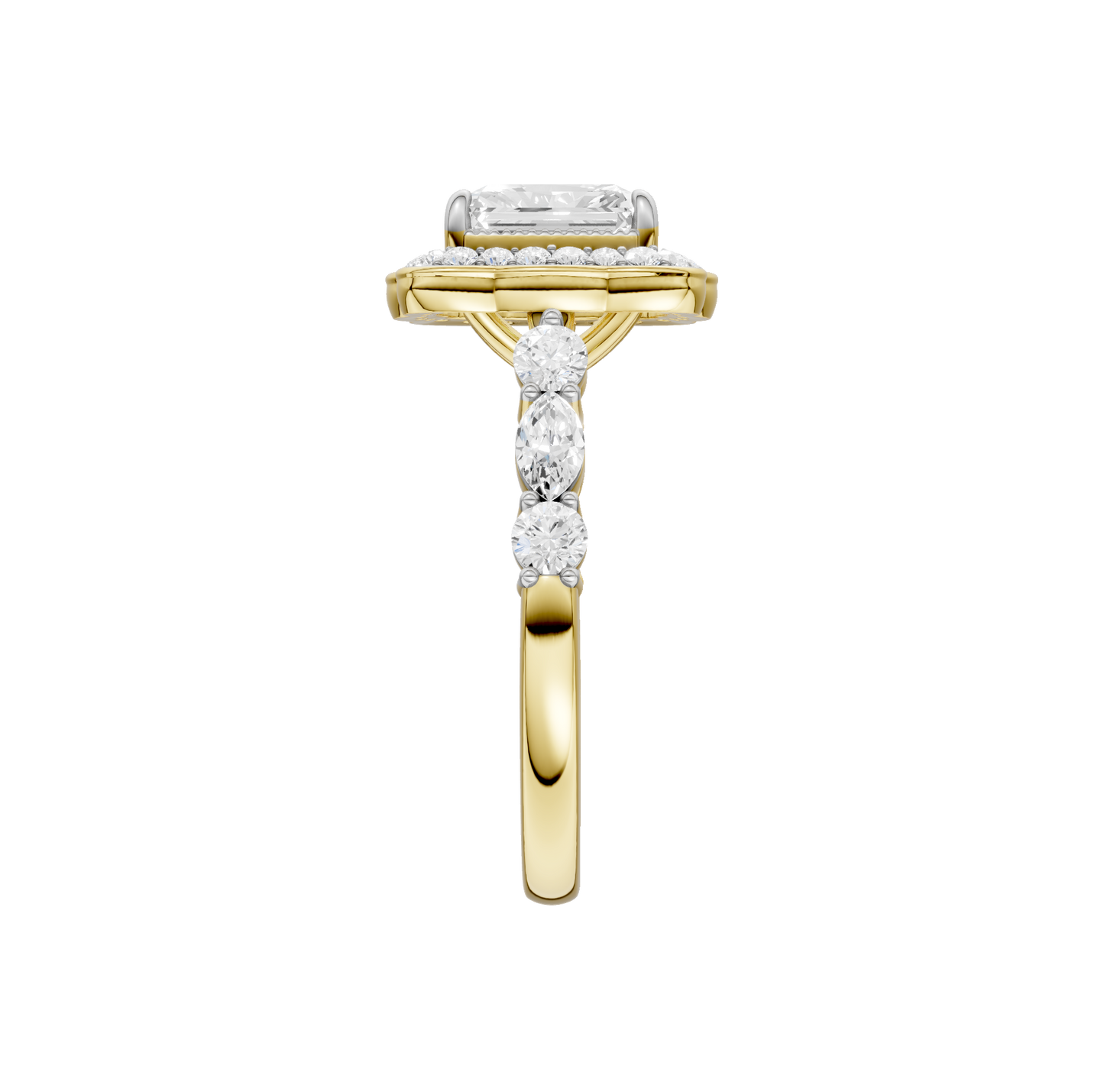 1.60ct Radiant Certified Lab Diamond Ring