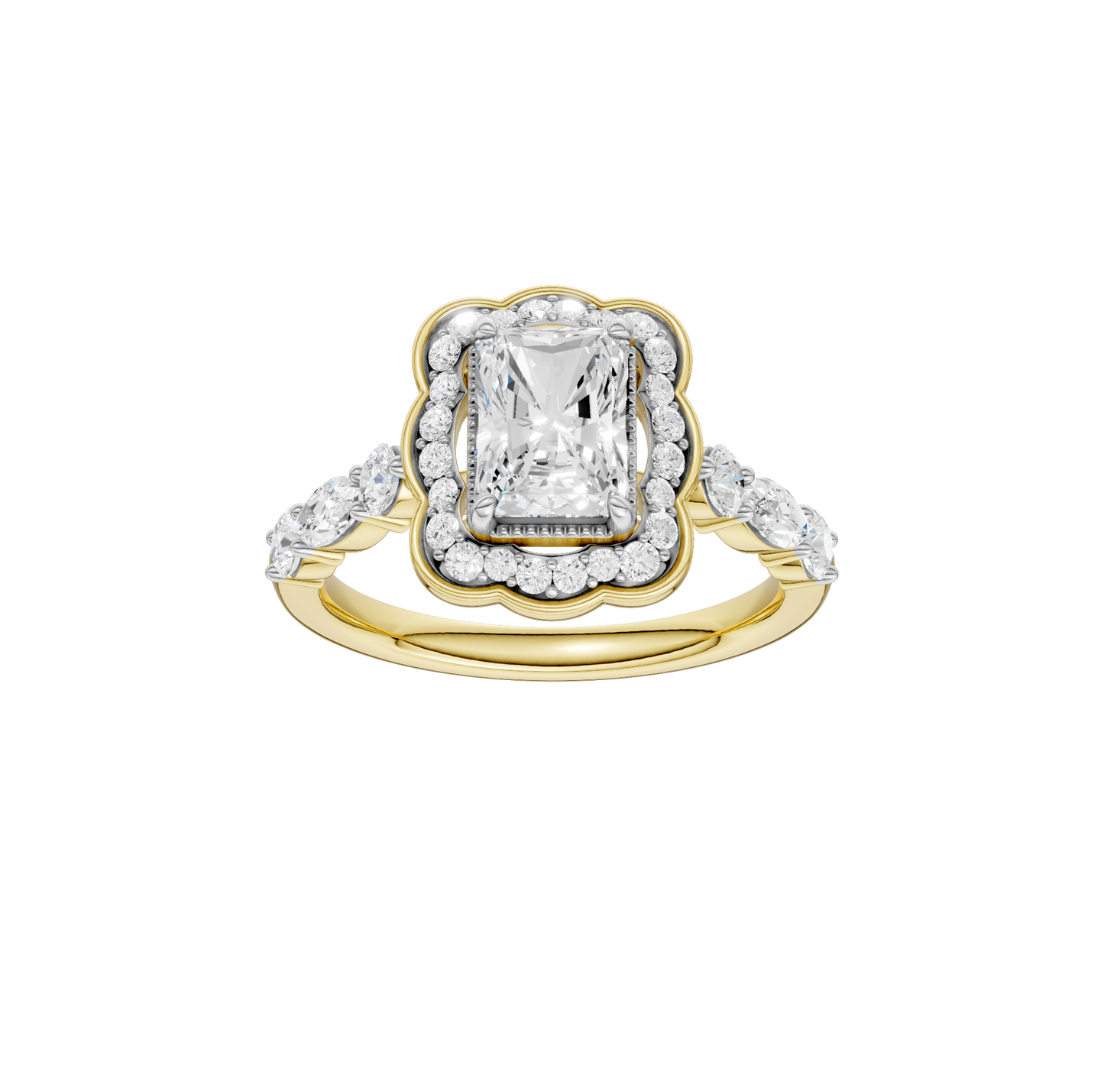 1.60ct Radiant Certified Lab Diamond Ring