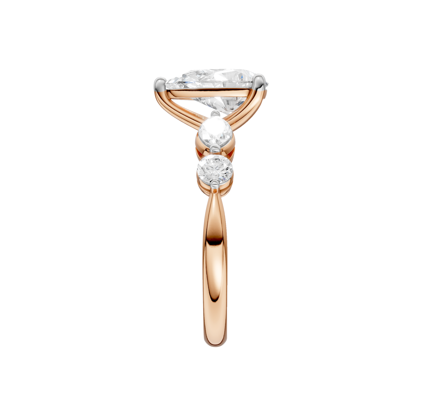 2.10ct Pear Certified Lab Diamond Ring