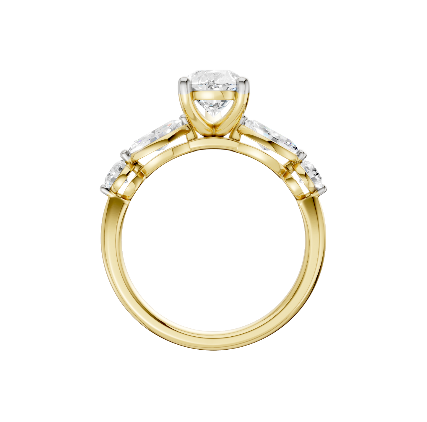 2.10ct Pear Certified Lab Diamond Ring