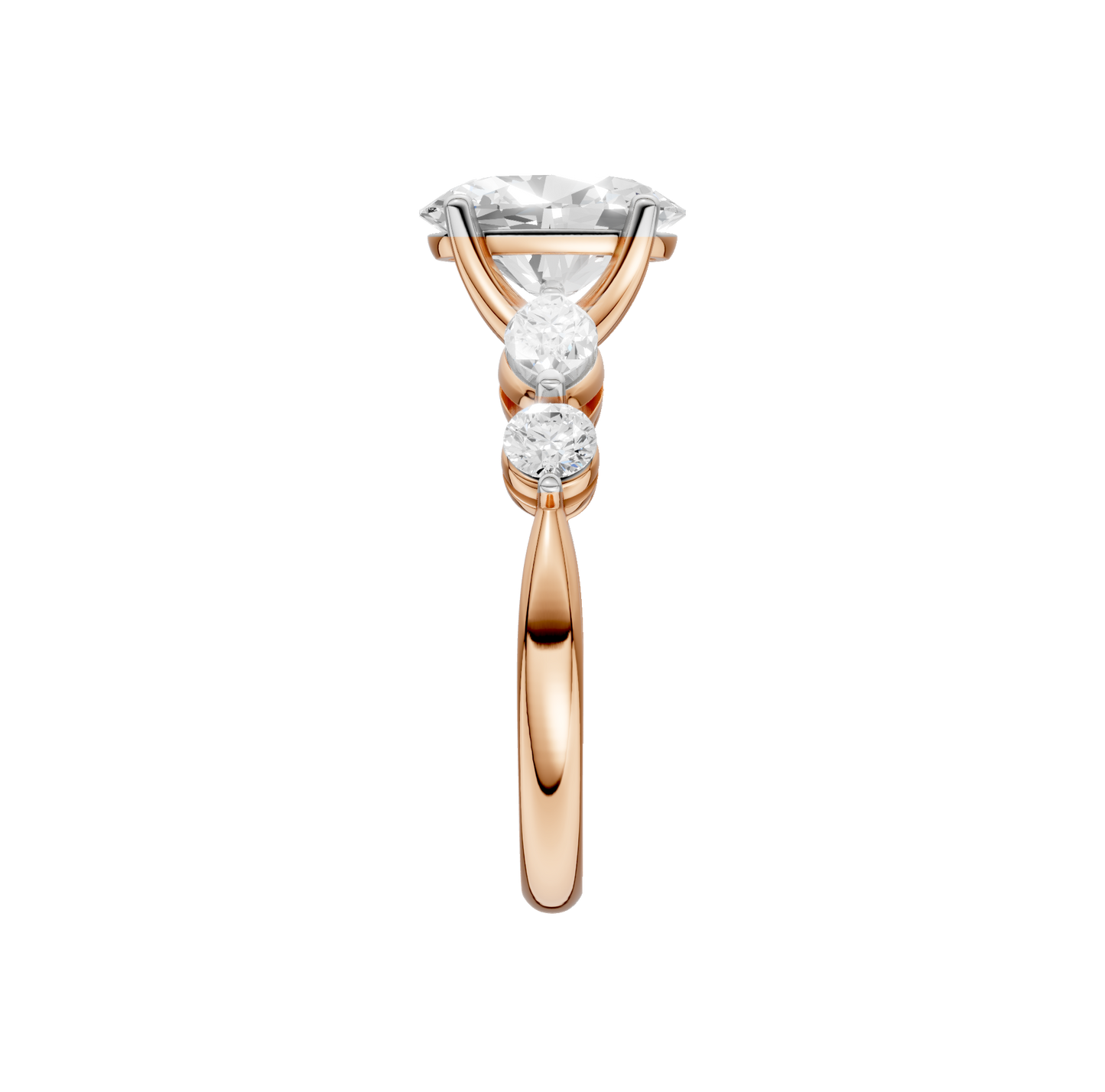 2.10ct Oval Certified Lab Diamond Ring