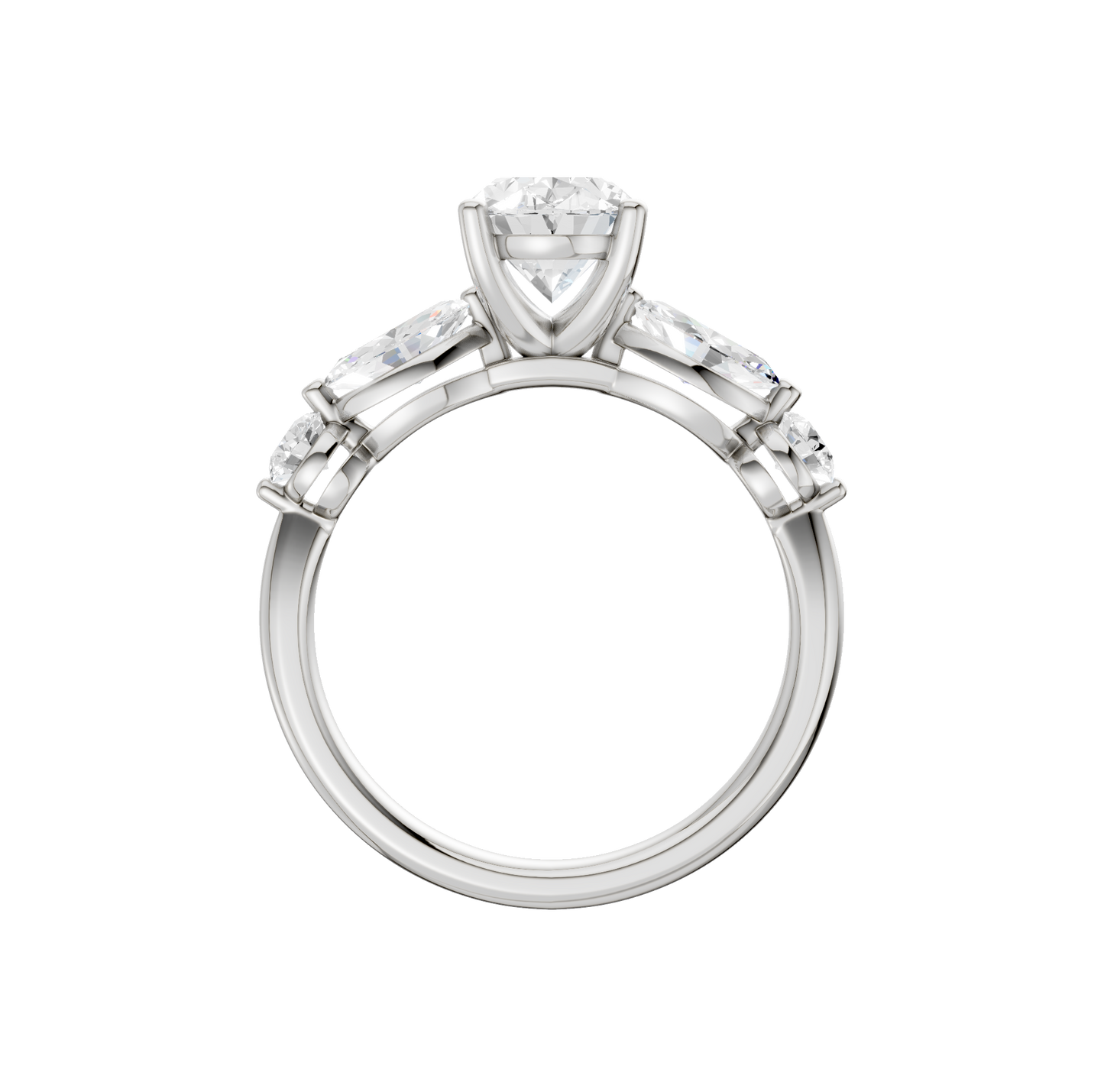 2.10ct Oval Certified Lab Diamond Ring