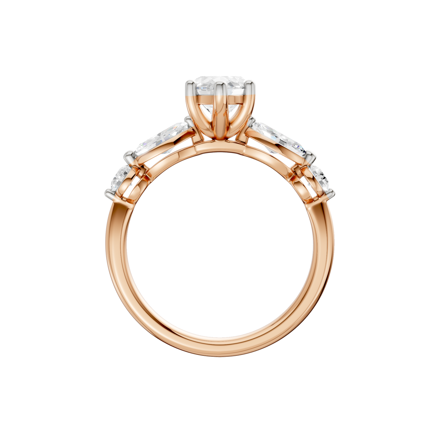 2.10ct Marquise Certified Lab Diamond Ring