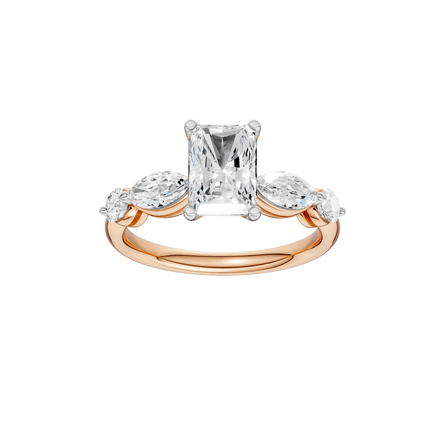 2.10ct Radiant Certified Lab Diamond Ring