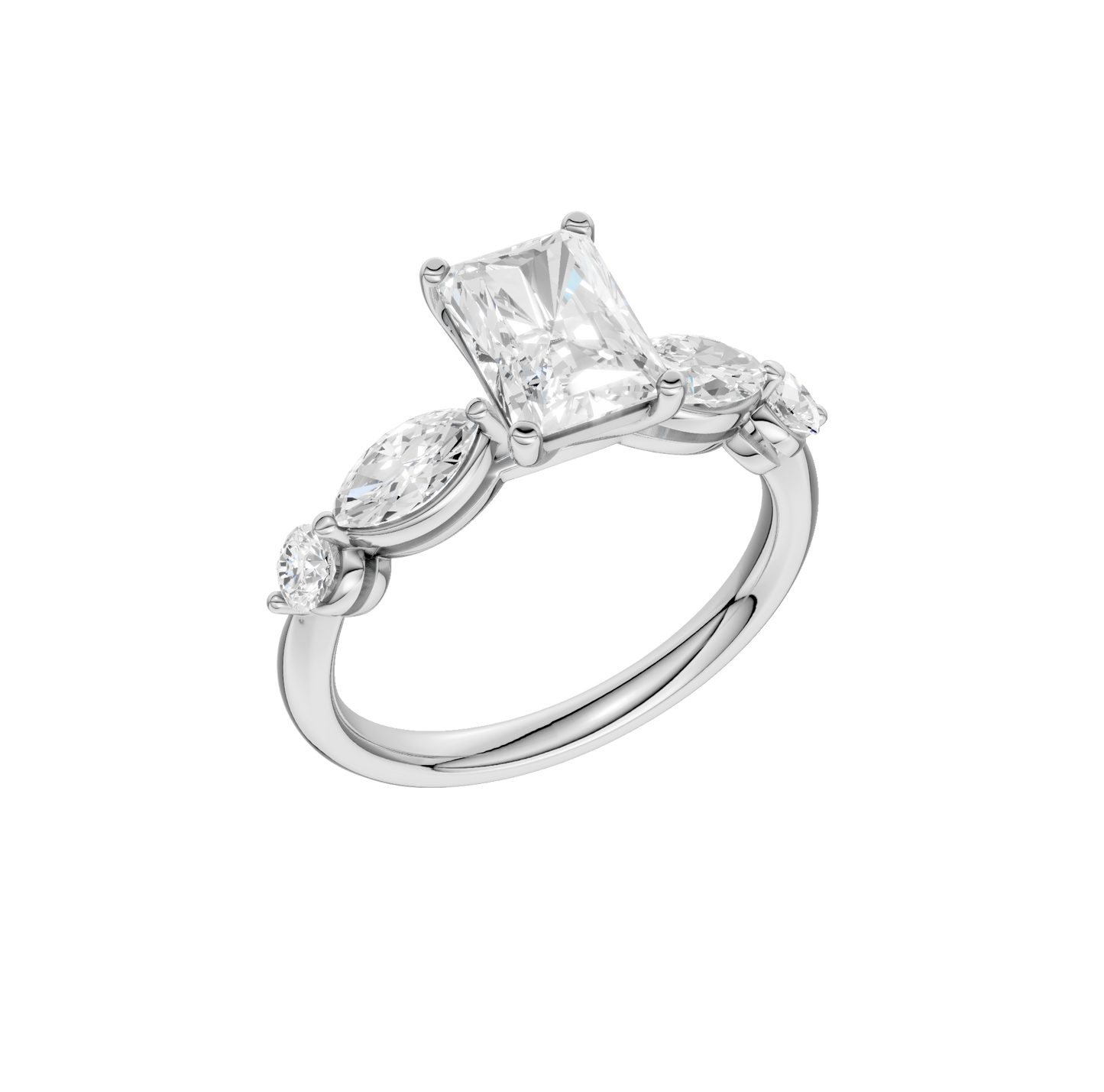 2.10ct Radiant Certified Lab Diamond Ring