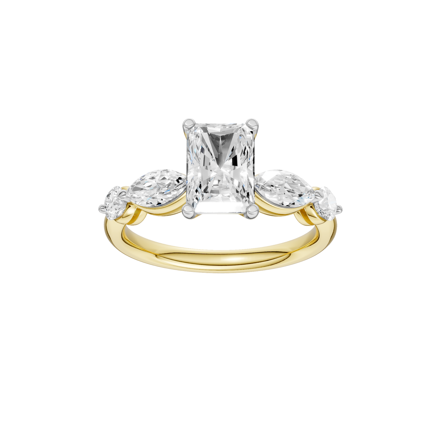 2.10ct Radiant Certified Lab Diamond Ring