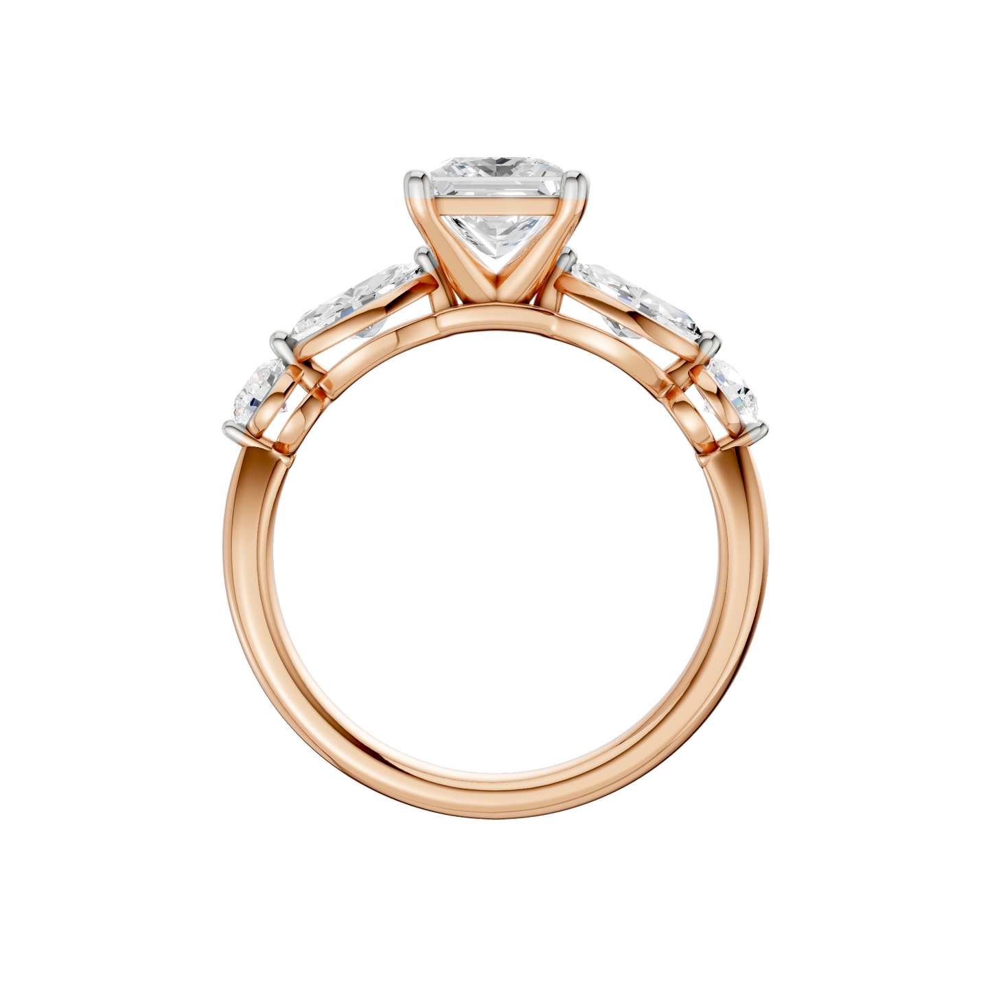2.10ct Princess Certified Lab Diamond Ring