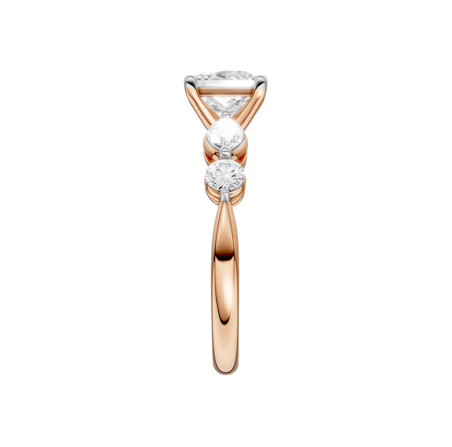 2.10ct Princess Certified Lab Diamond Ring