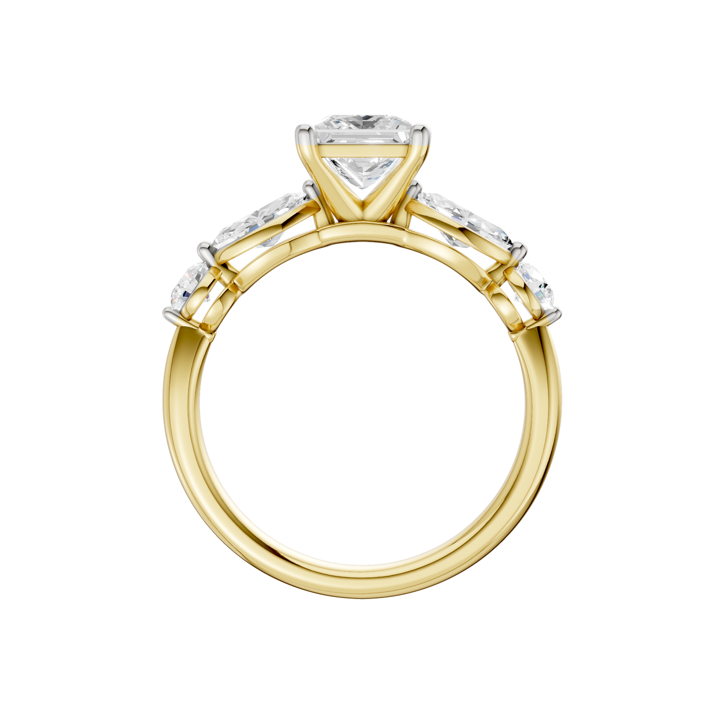 2.10ct Princess Certified Lab Diamond Ring