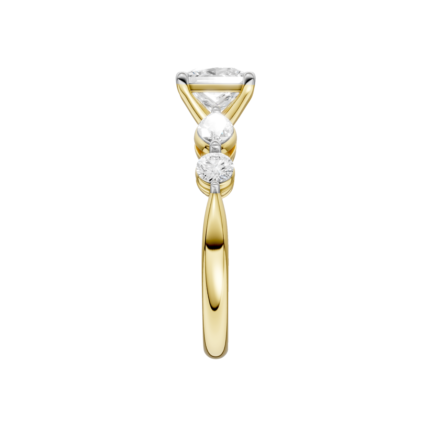 2.10ct Princess Certified Lab Diamond Ring