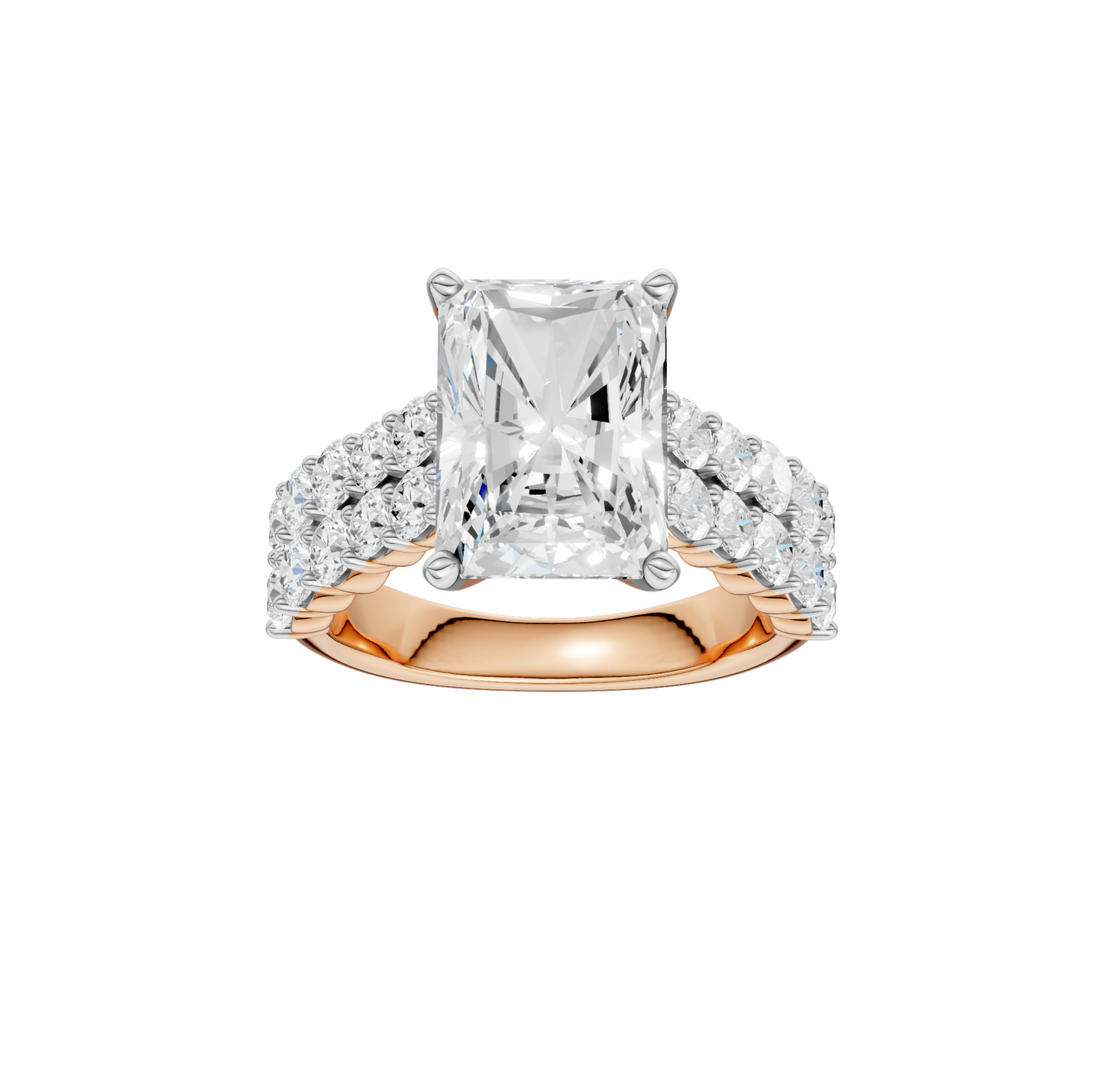 5.50ct Radiant Certified Lab Diamond Ring