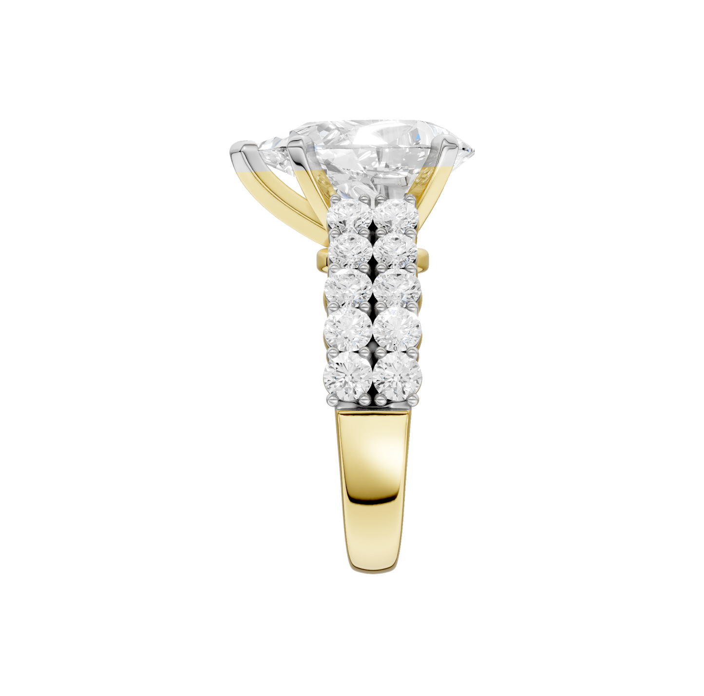 5.50ct Pear Certified Lab Diamond Ring