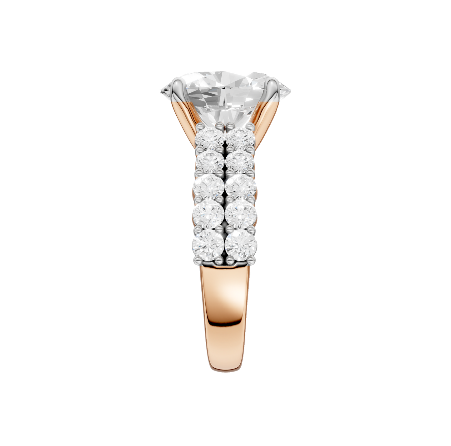 5.50ct Oval Certified Lab Diamond Ring