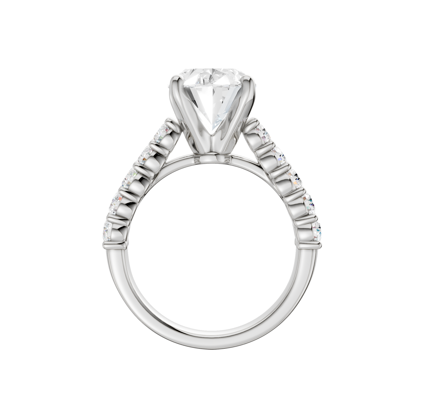 5.50ct Oval Certified Lab Diamond Ring