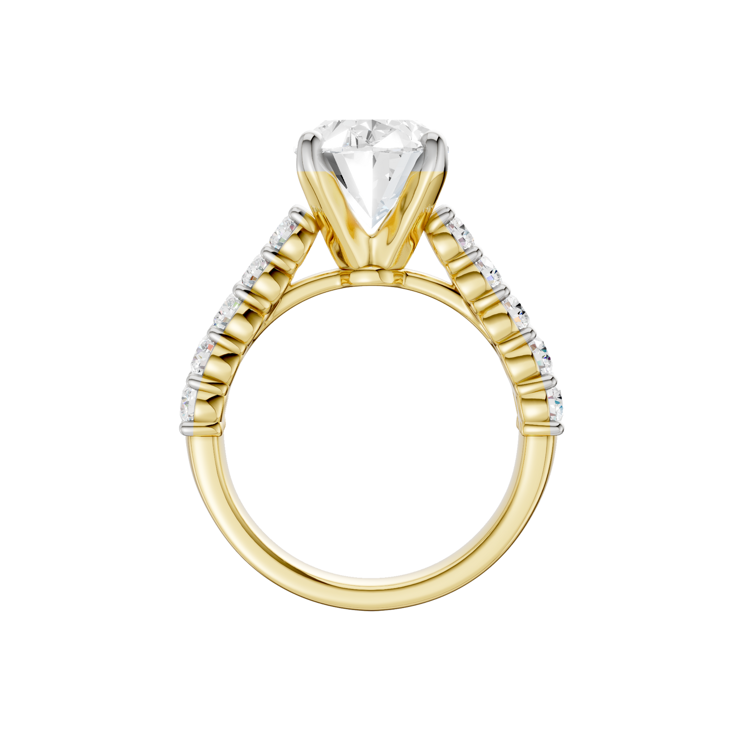 5.50ct Oval Certified Lab Diamond Ring