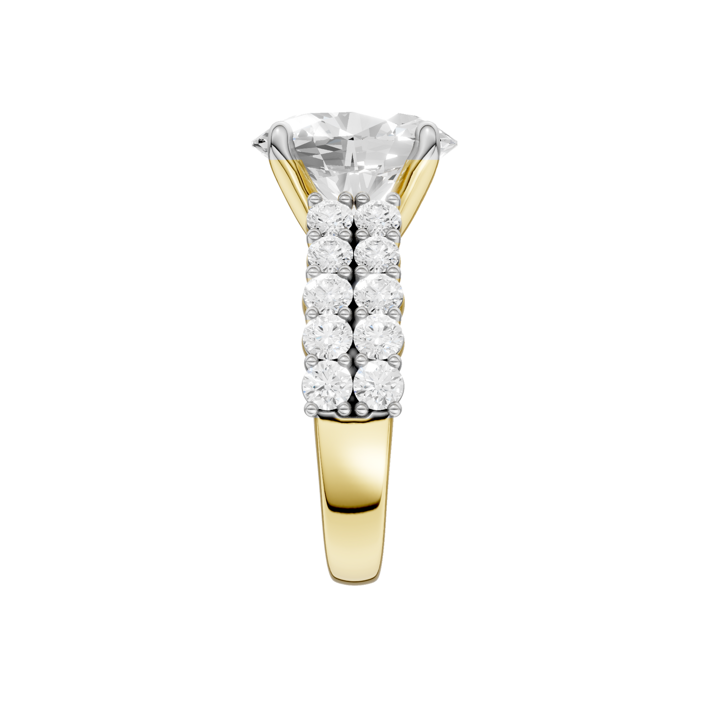 5.50ct Oval Certified Lab Diamond Ring
