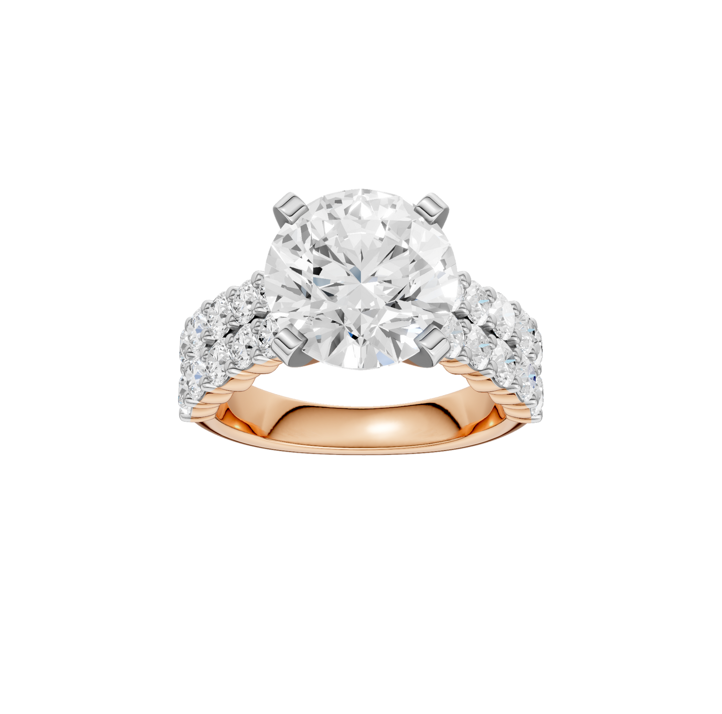 5.50ct Round Certified Lab Diamond Ring