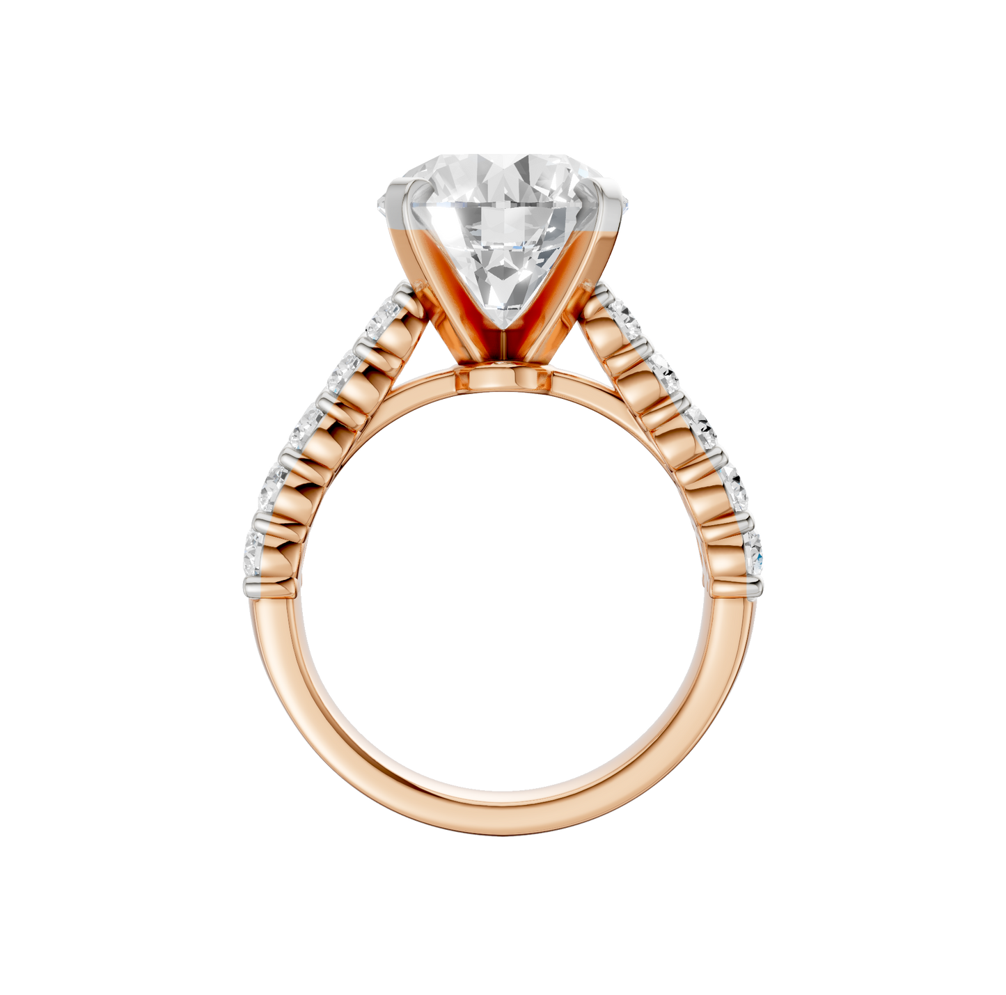 5.50ct Round Certified Lab Diamond Ring