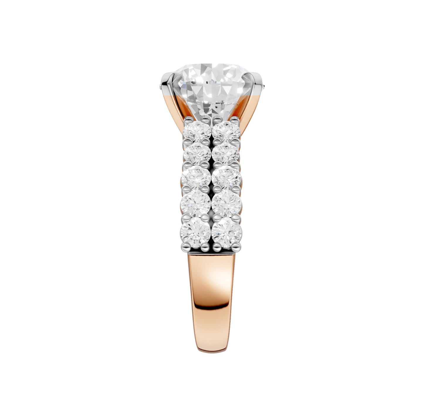 5.50ct Round Certified Lab Diamond Ring