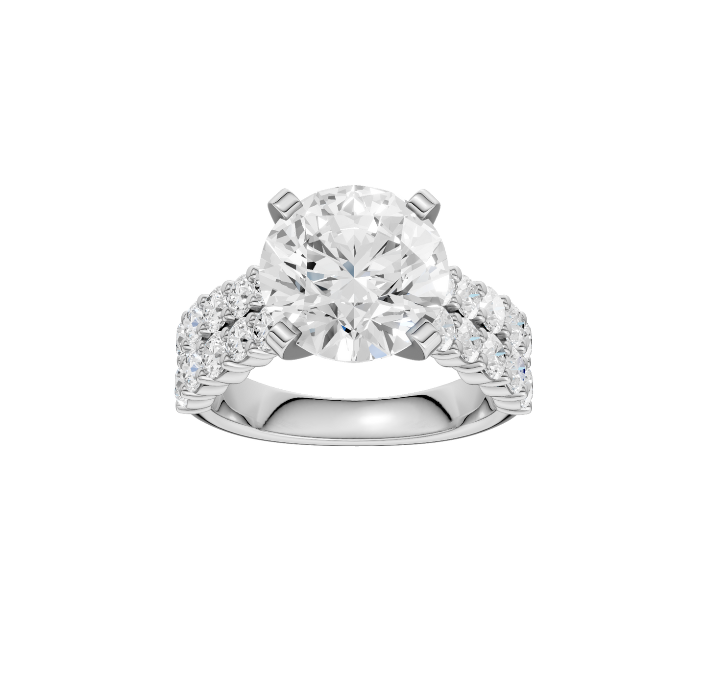 5.50ct Round Certified Lab Diamond Ring