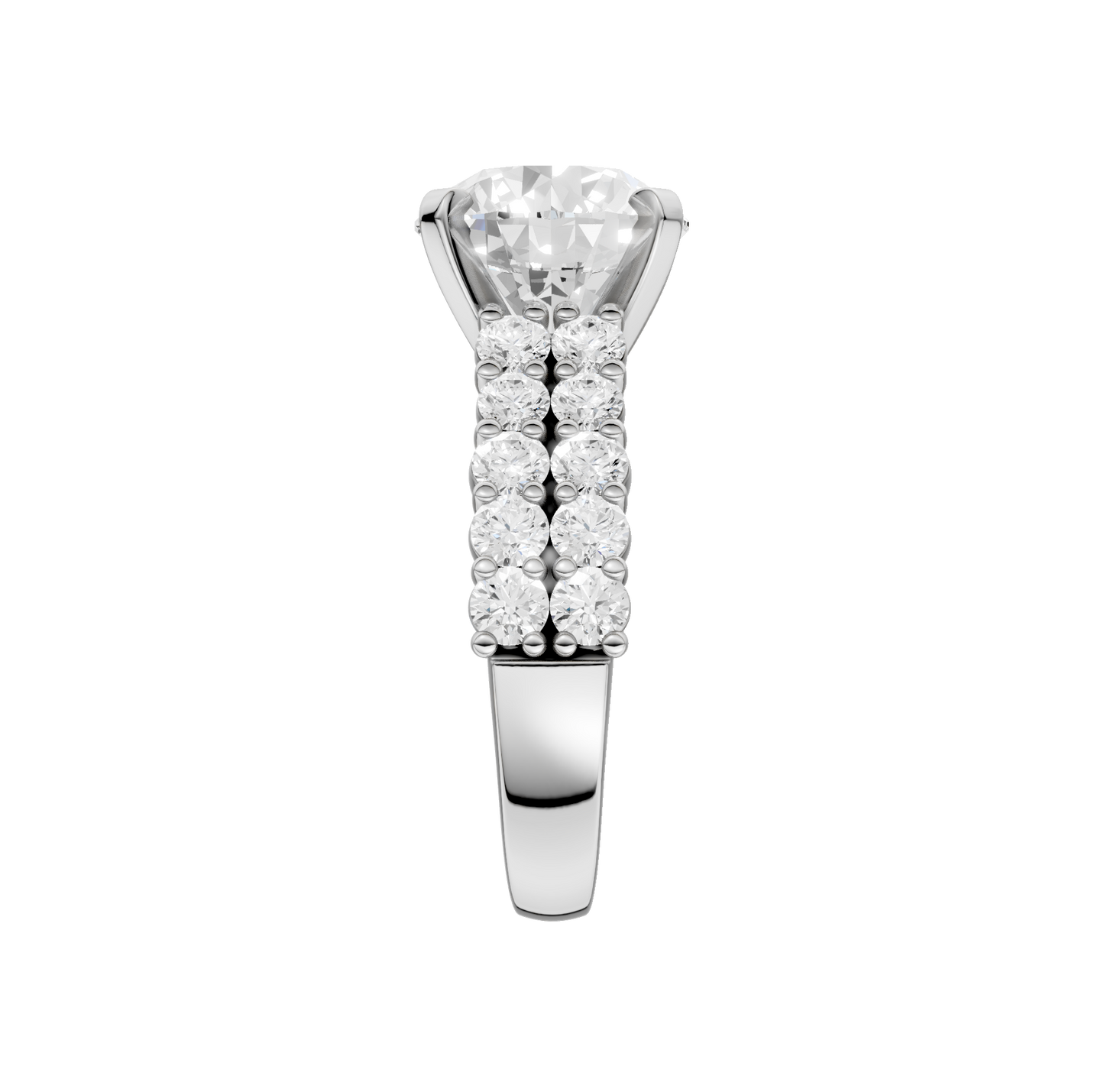 5.50ct Round Certified Lab Diamond Ring