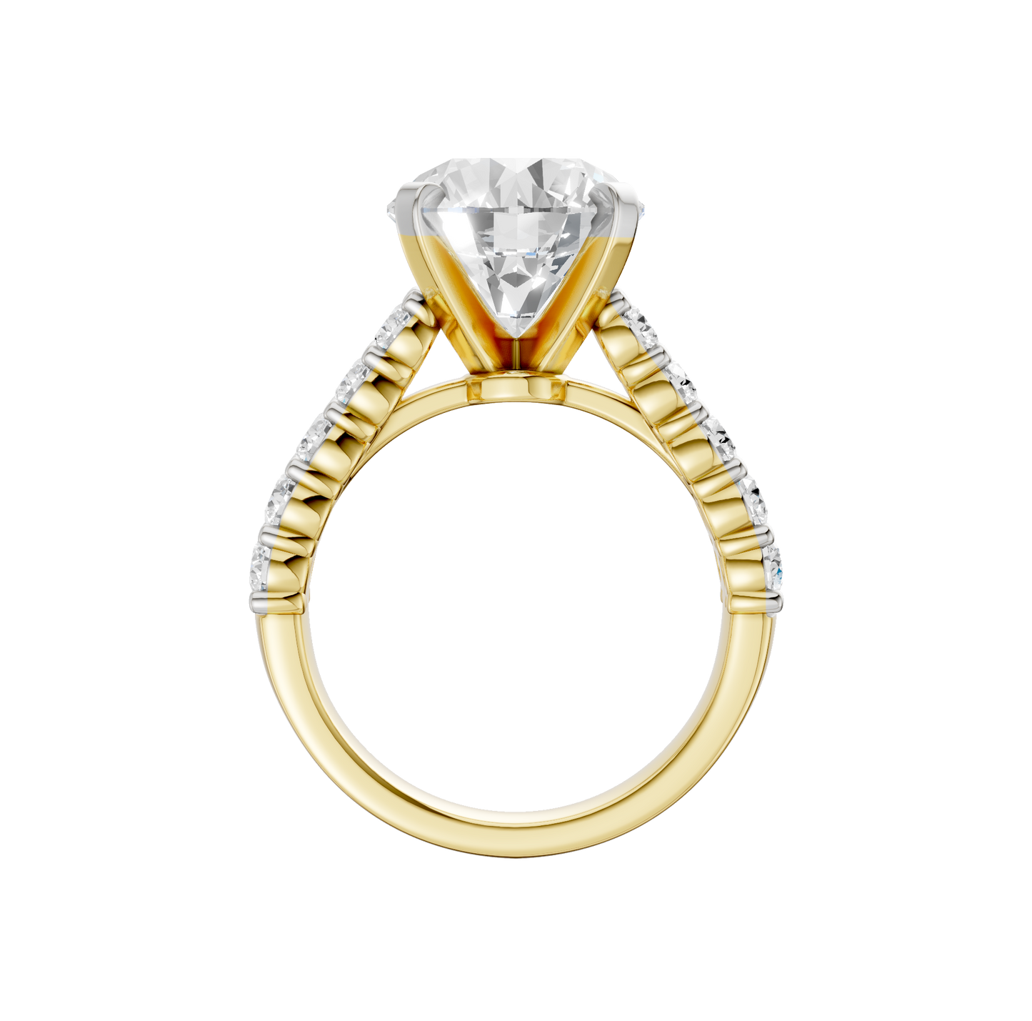 5.50ct Round Certified Lab Diamond Ring