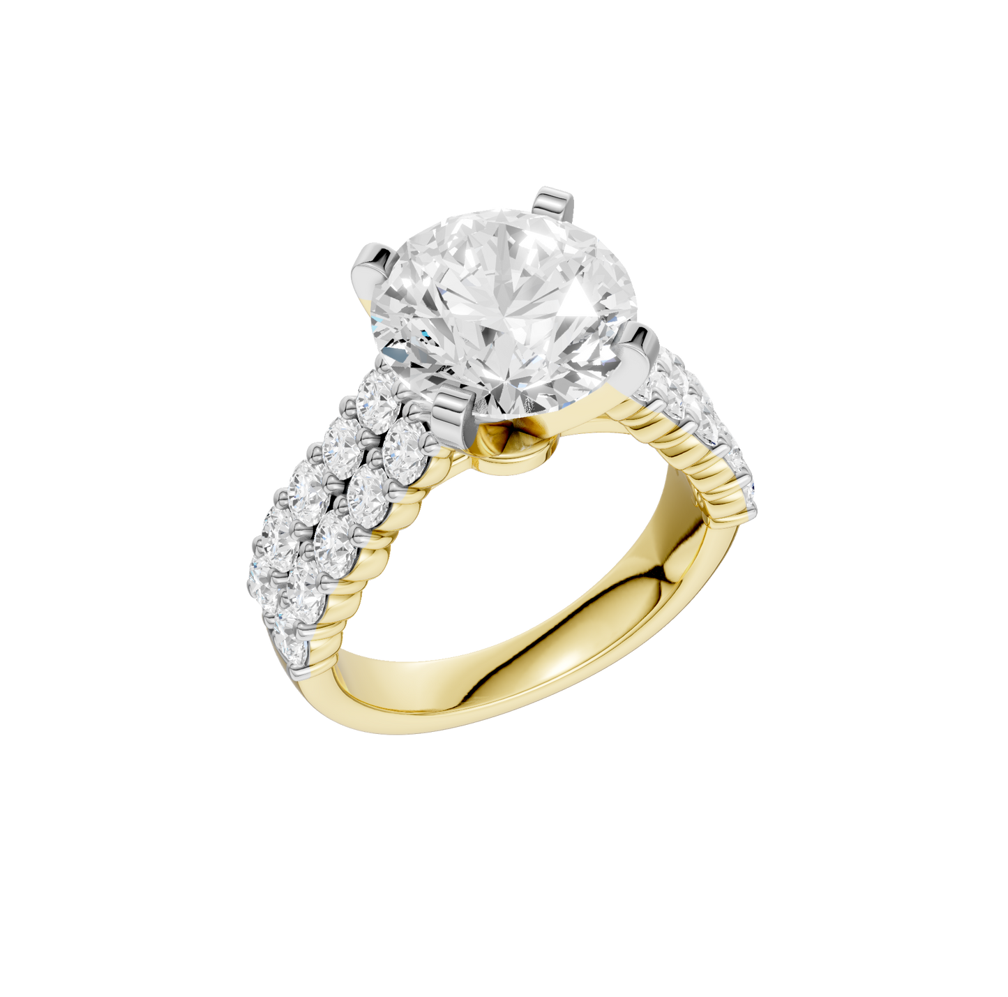 5.50ct Round Certified Lab Diamond Ring